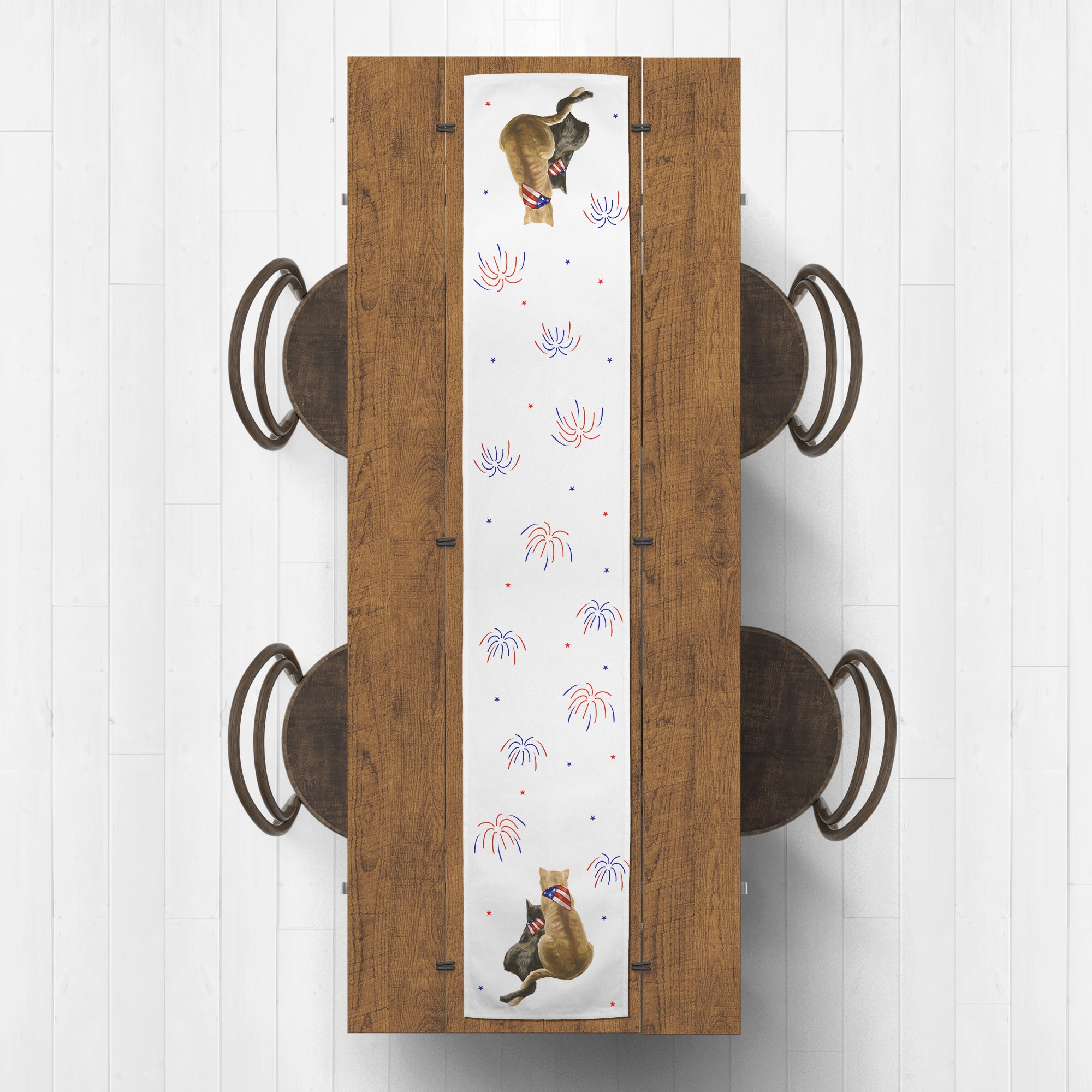 American Cats Poly Twill Table Runner
