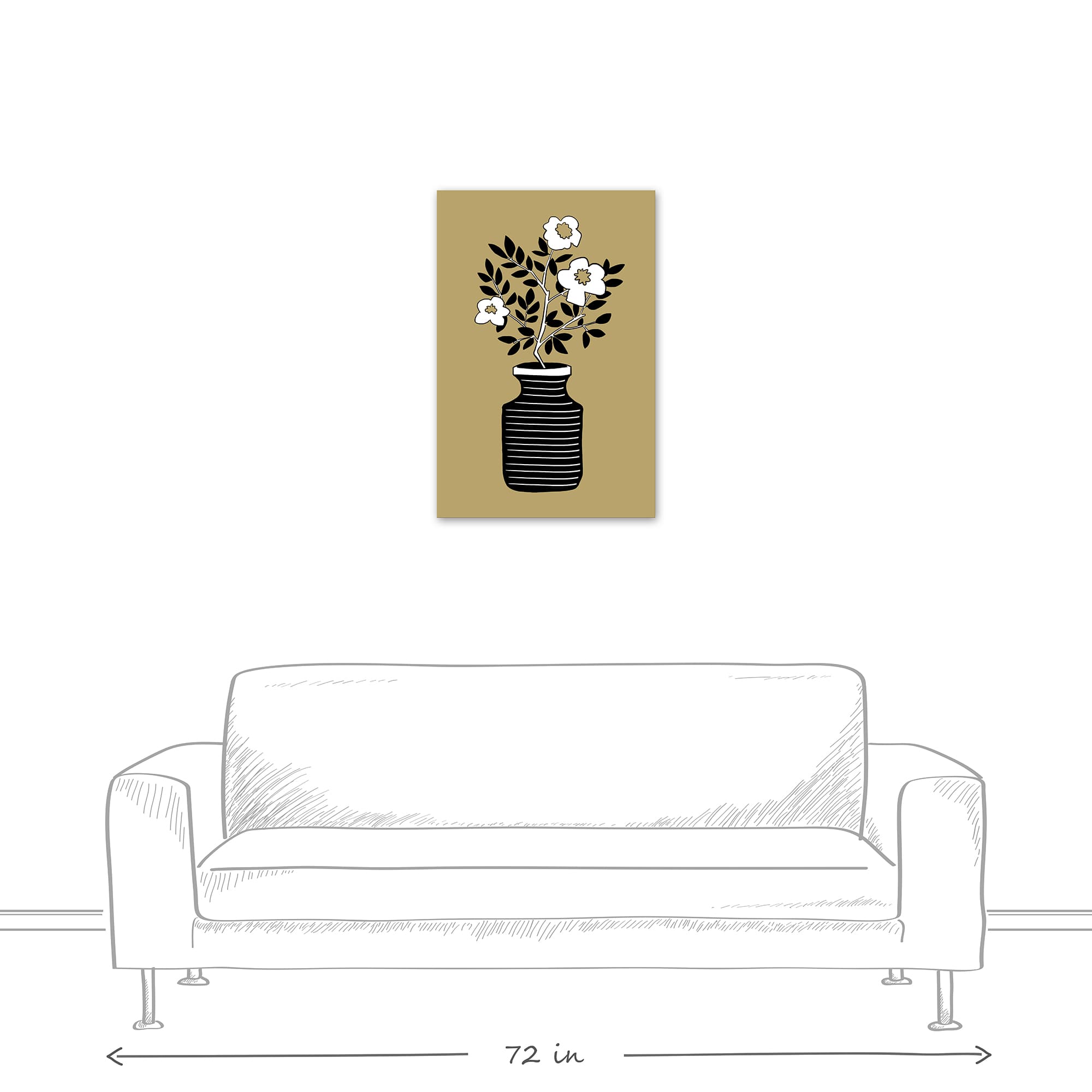 Designs Direct Boho Plant Canvas Wall Art