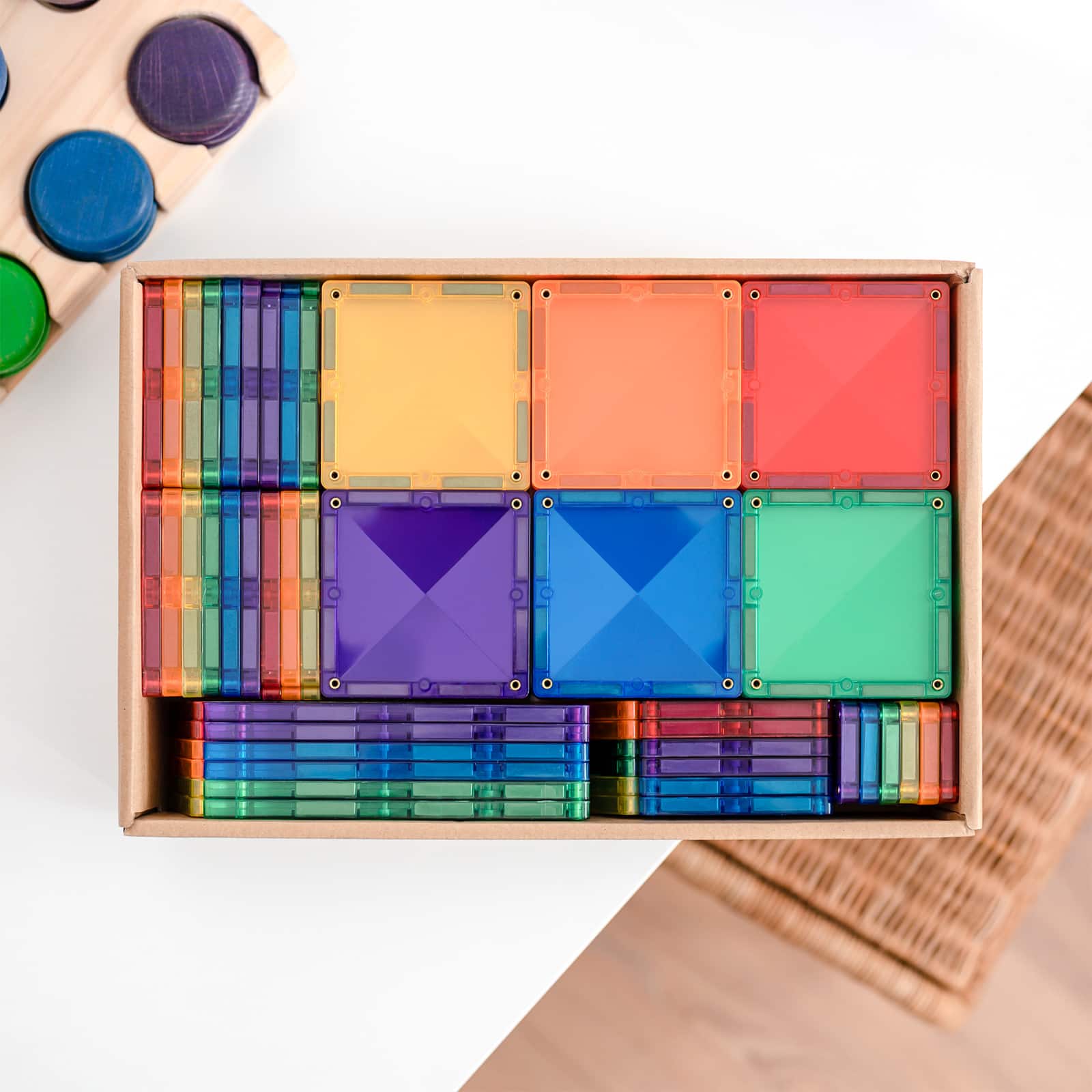 Connetix® Magnetic Tiles Rainbow Creative Set