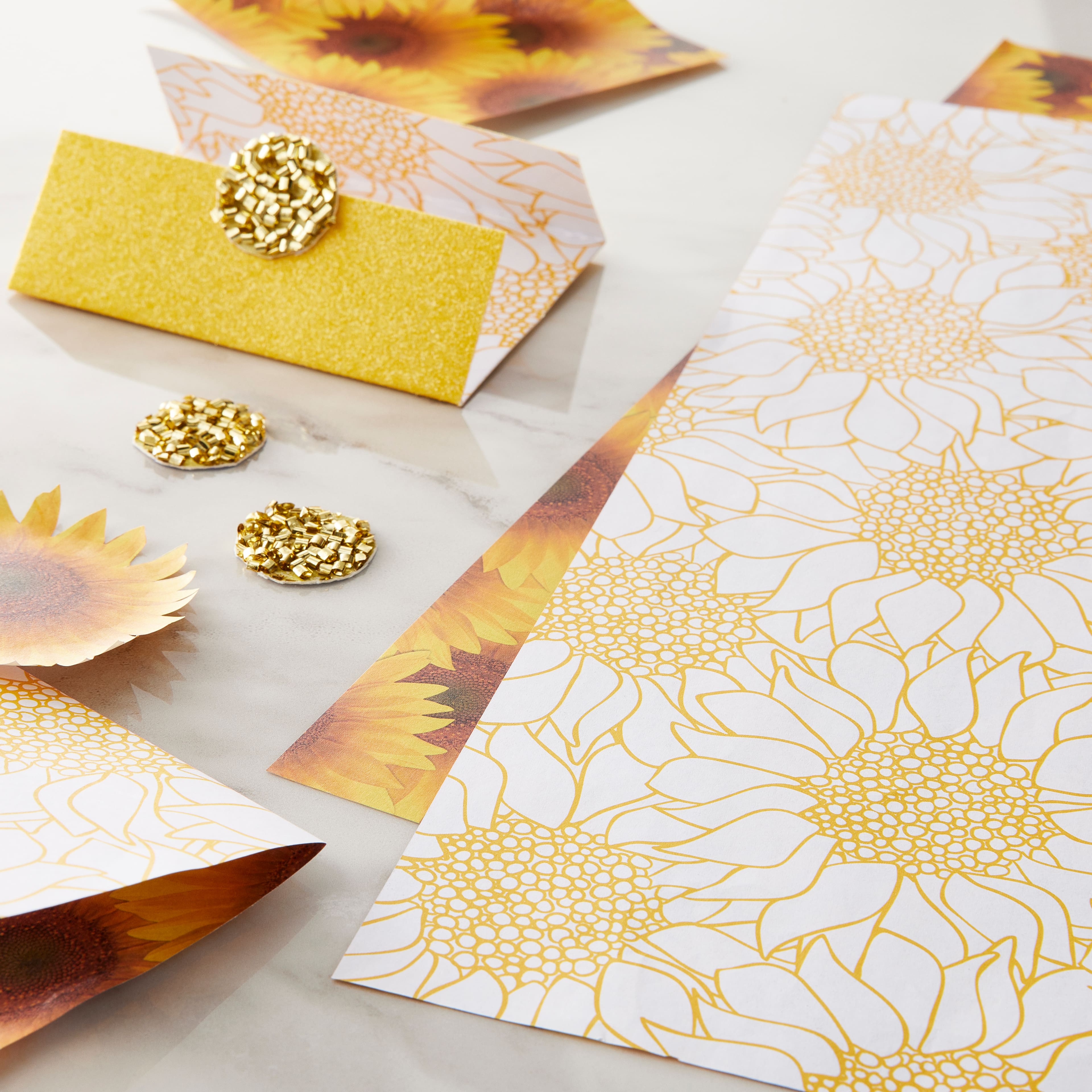 48 Pack: Sunflower Cardstock by Recollections™, 12" x 12"