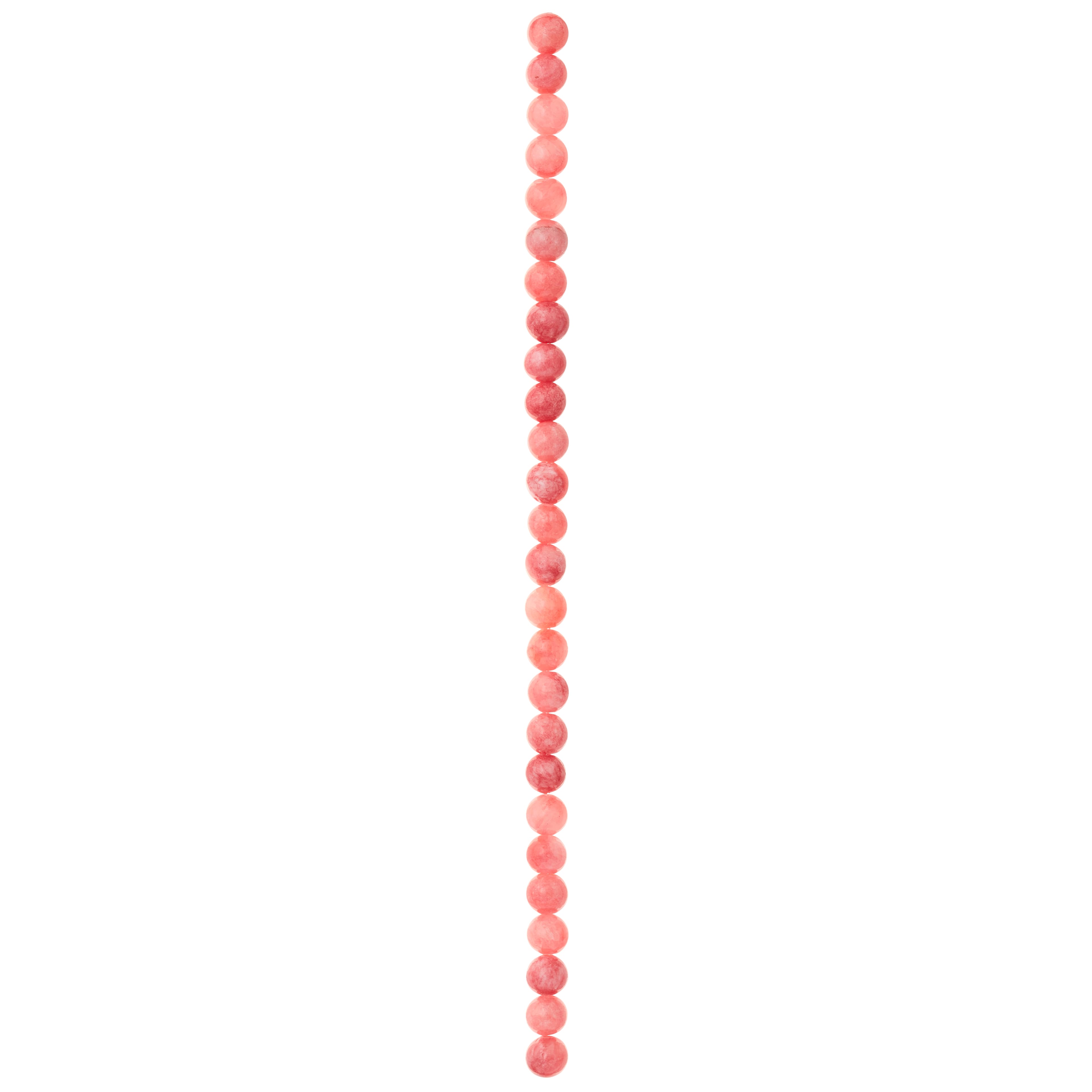 12 Pack: Pink Quartzite Round Beads, 6mm by Bead Landing™