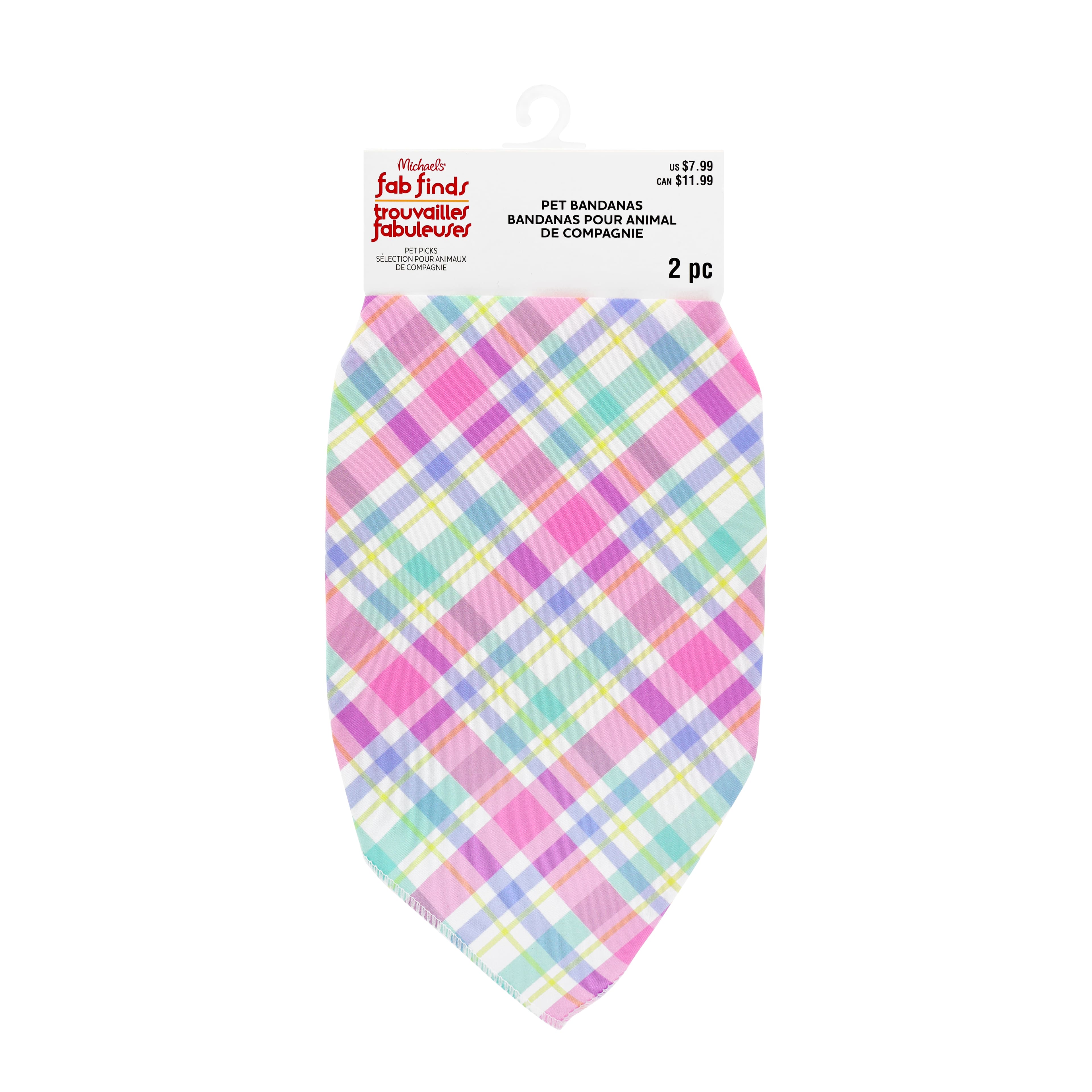 Assorted Medium Pet Bandanas, 2pc. by Fab Finds