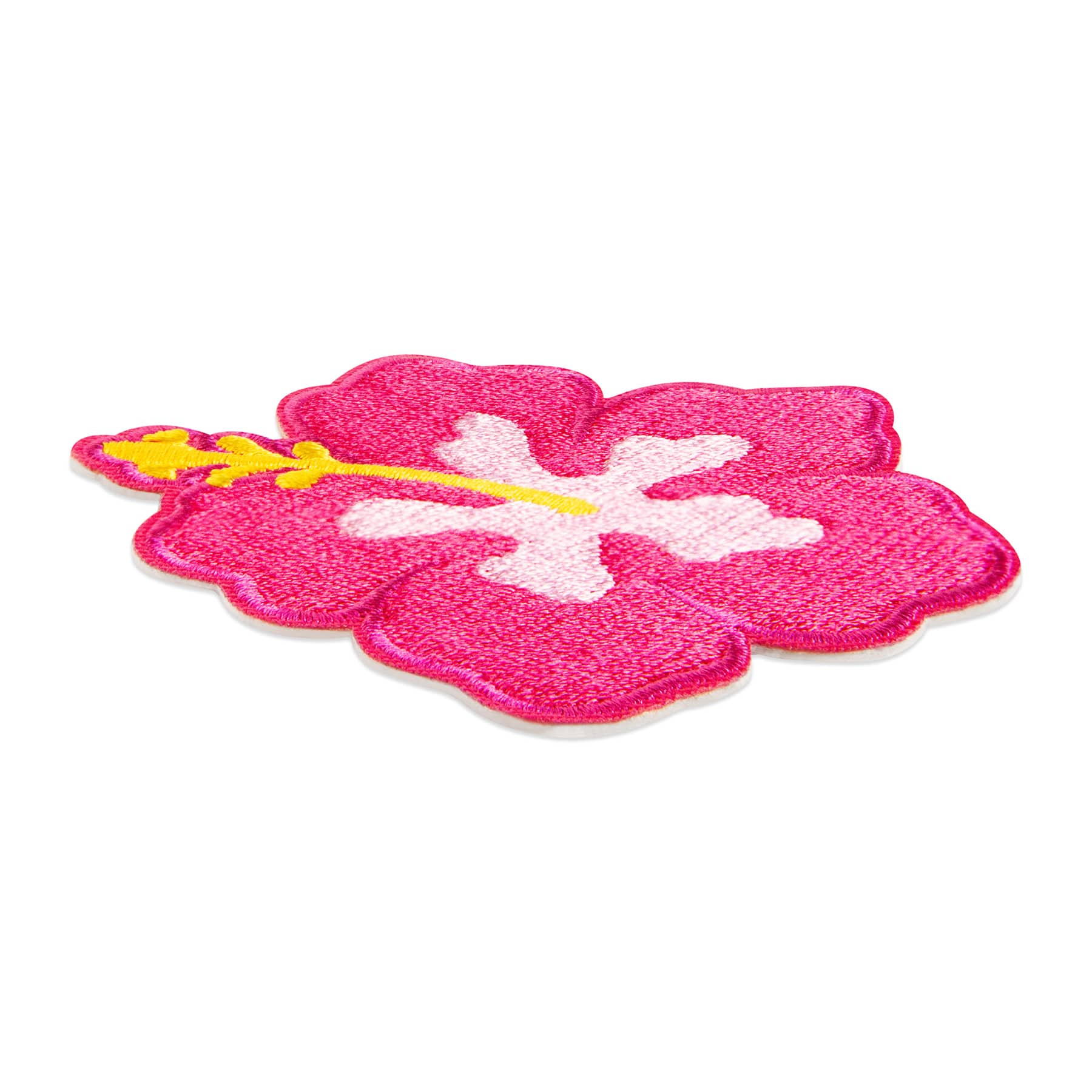 Iron-On & Adhesive Pink Hibiscus Patch by Make Market®