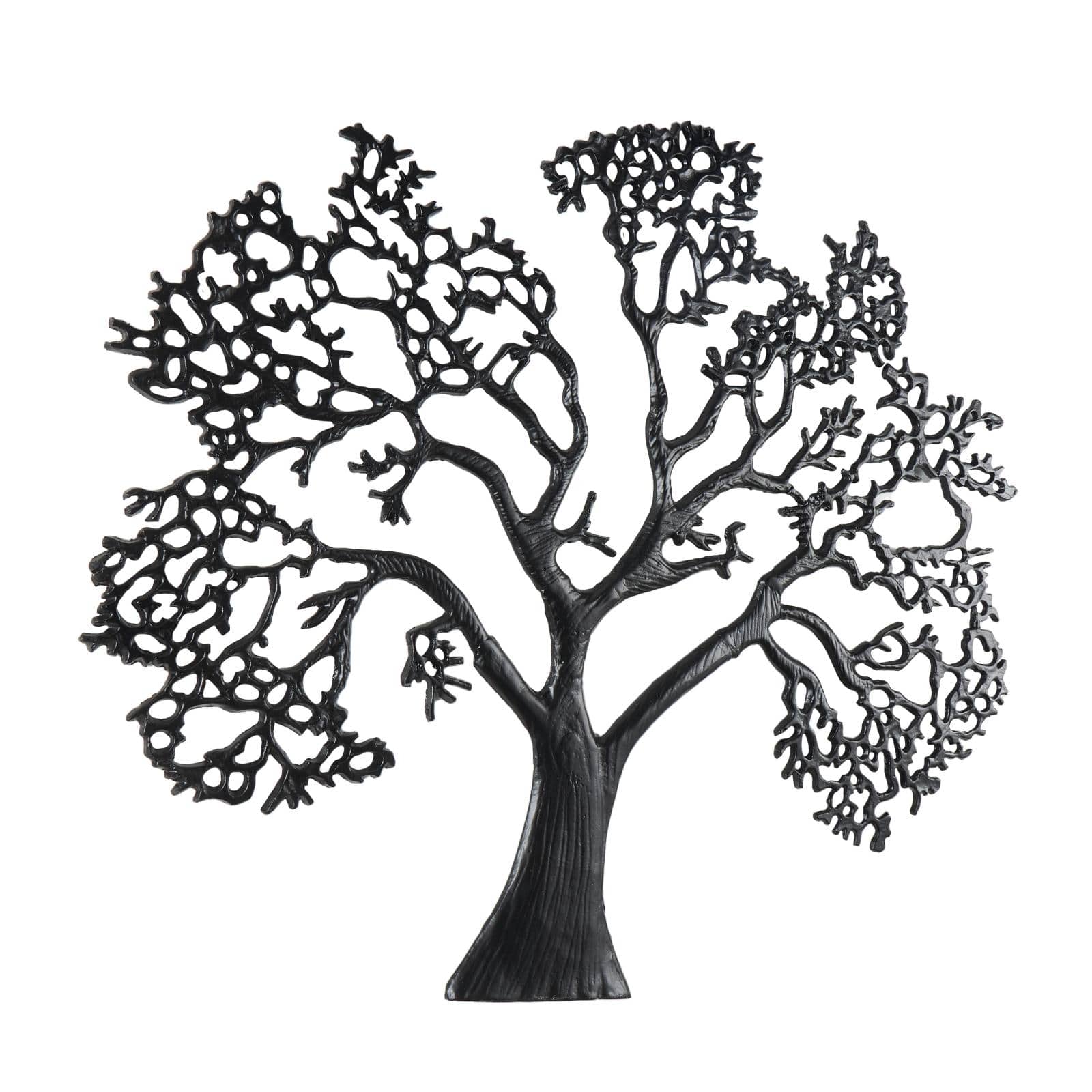 Black Aluminum Metal Tree Large Textured Wall Decor