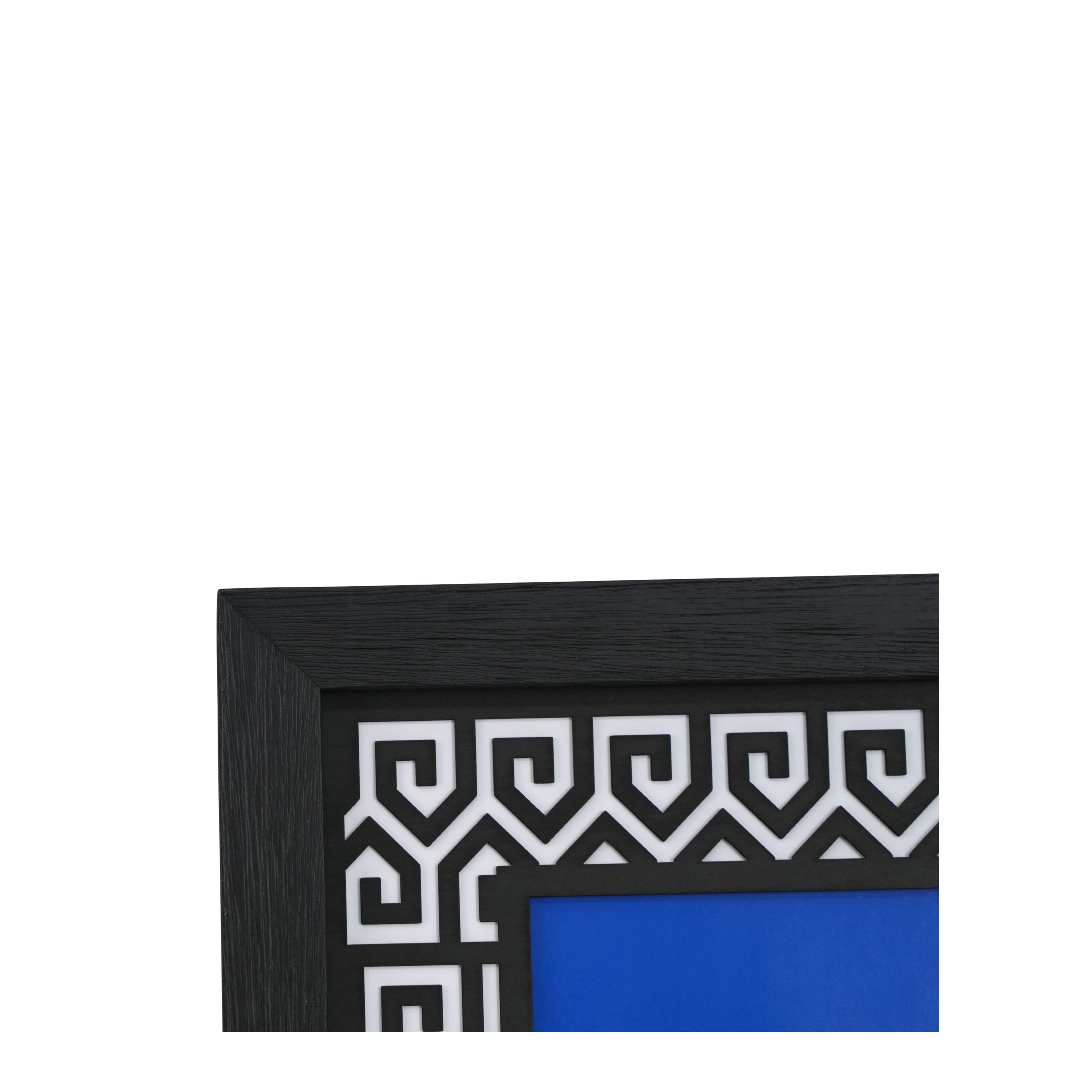 Jonathan Adler x Michaels 5" x 7" Black & White Greek Key Matted Wood Tabletop Frame