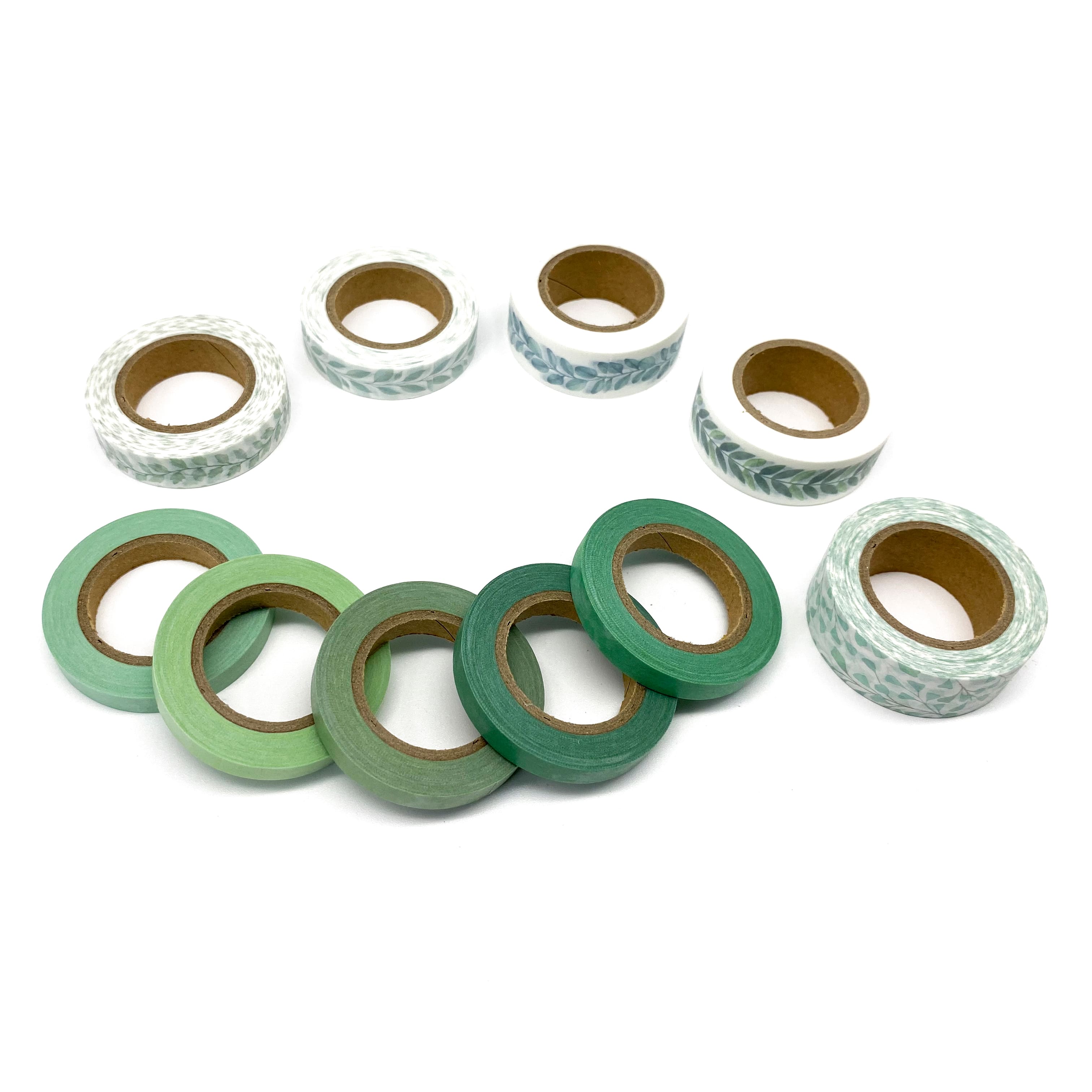 12 Pack: Greenery Washi Tape Set in Tube by Recollections™