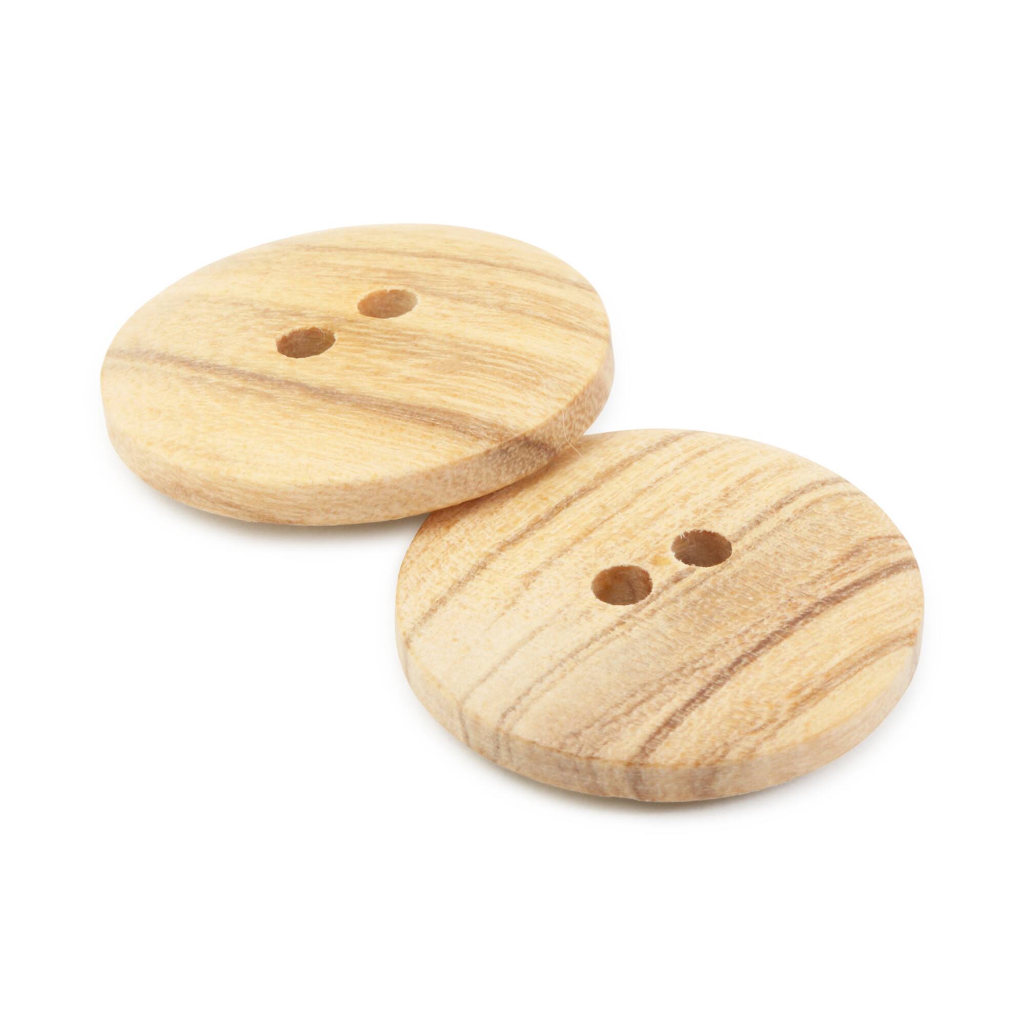 Dritz® 20mm Beige-Camel Sustainable Wood Round Button, 9ct.
