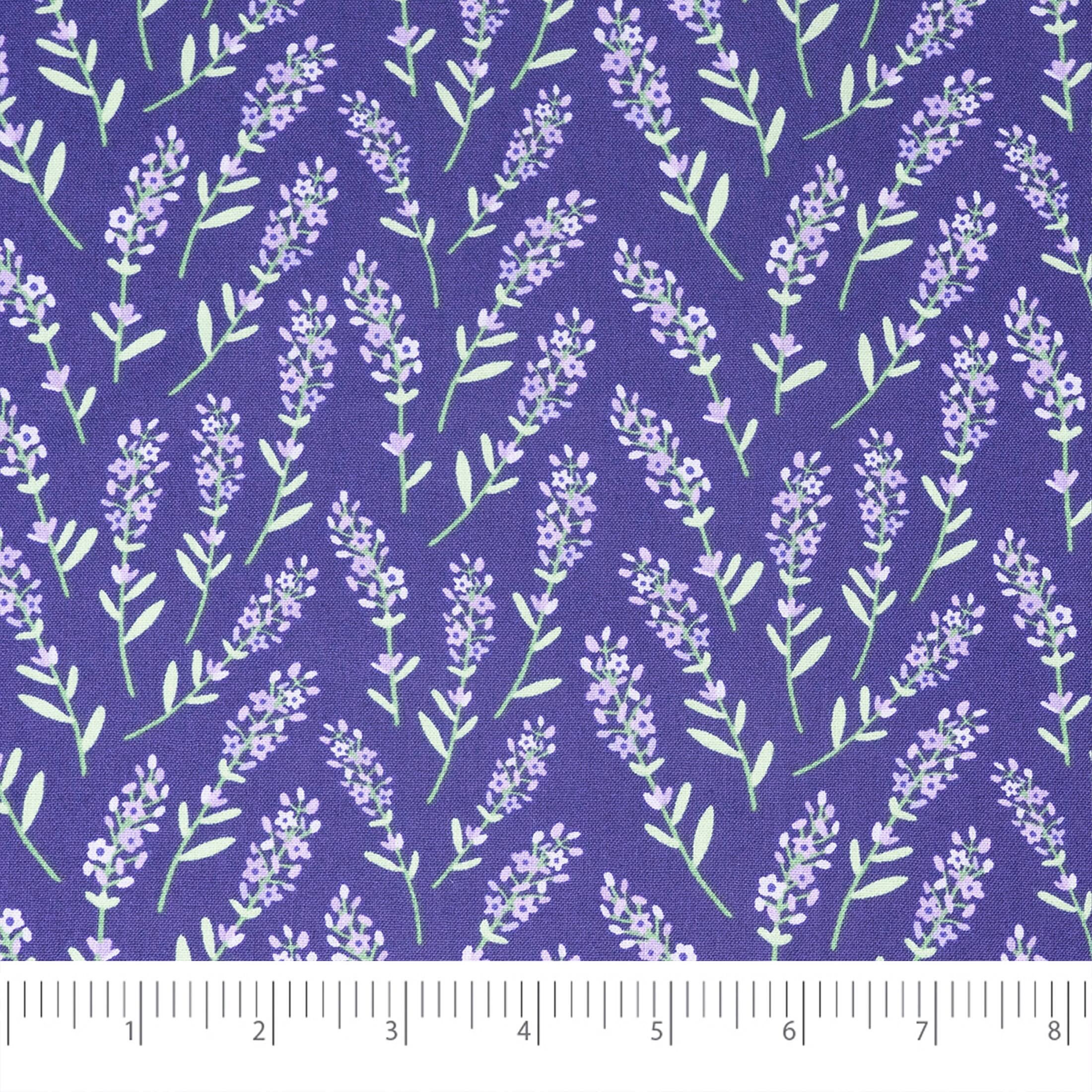 SINGER Lilac Spring Printed Ringspun Cotton Fabric