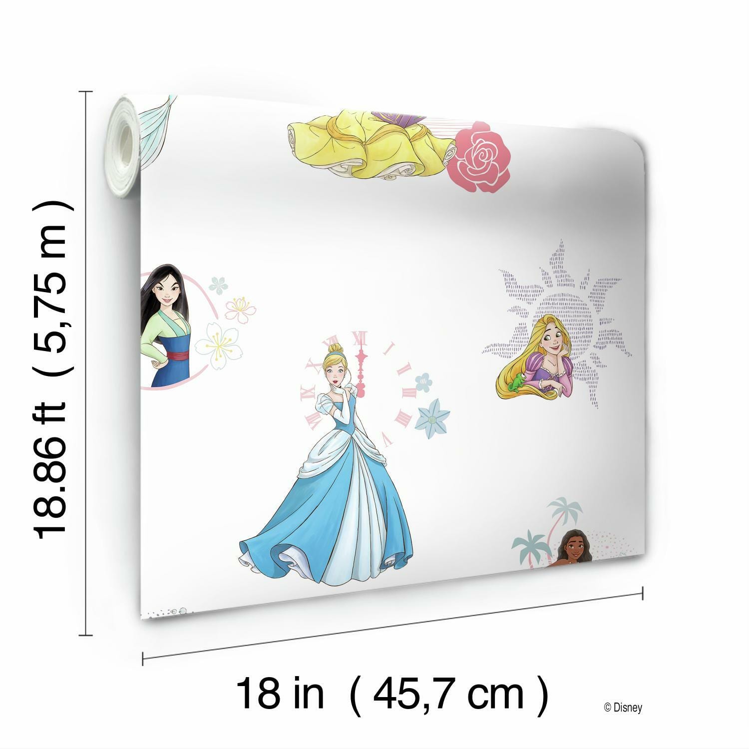 RoomMates Disney Princess Power Peel & Stick Wallpaper