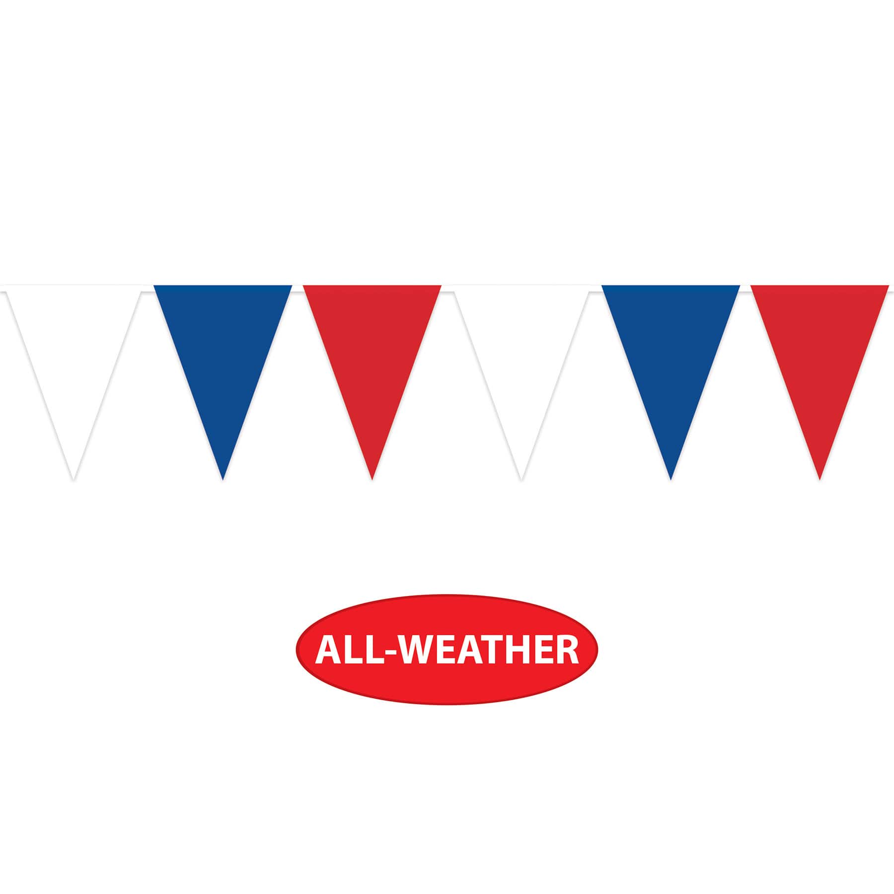 Beistle 25ft. Red, White & Blue Oversized Pennant Banner