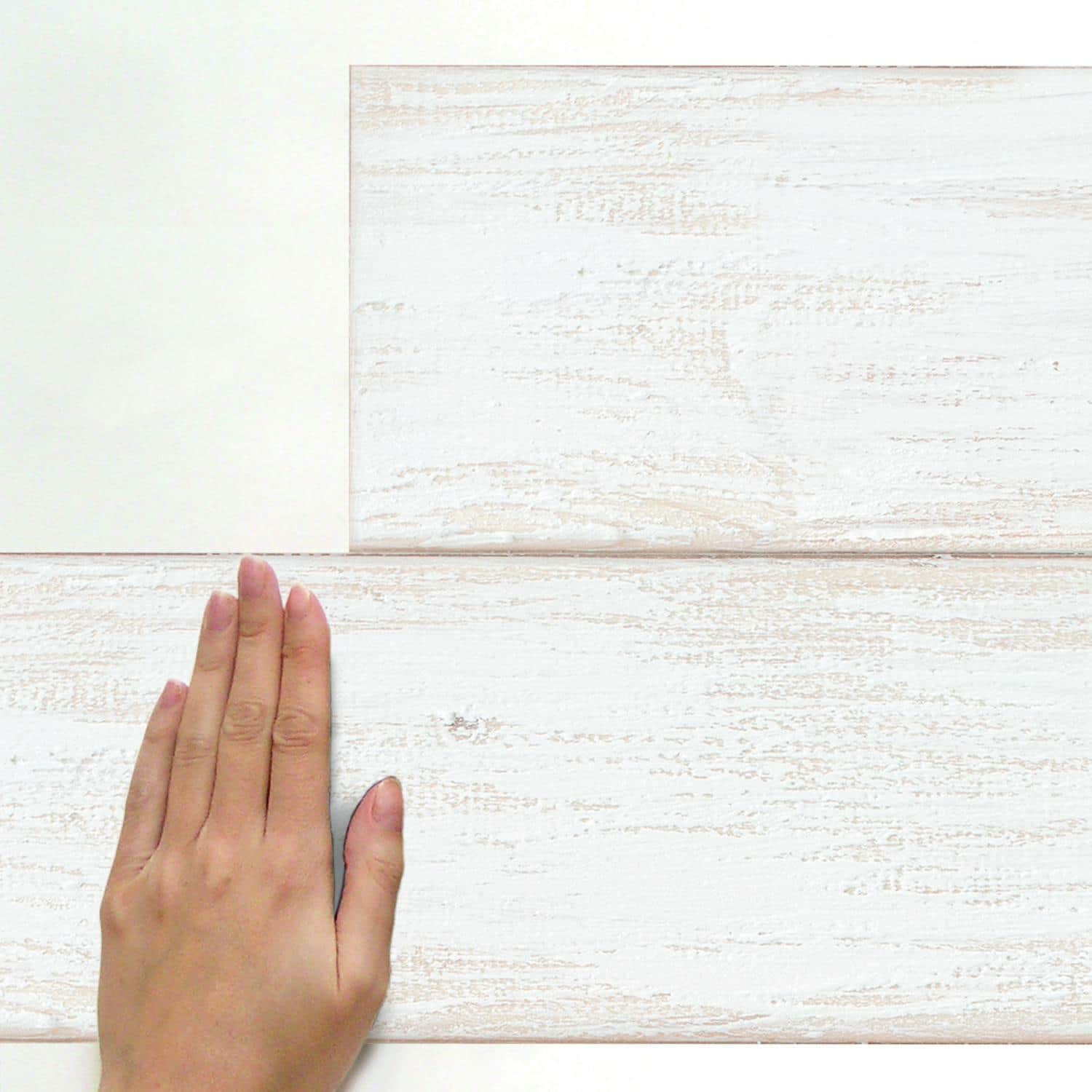 RoomMates White & Light Blue Shiplap Wood Plank Peel & Stick Giant Wall Decals