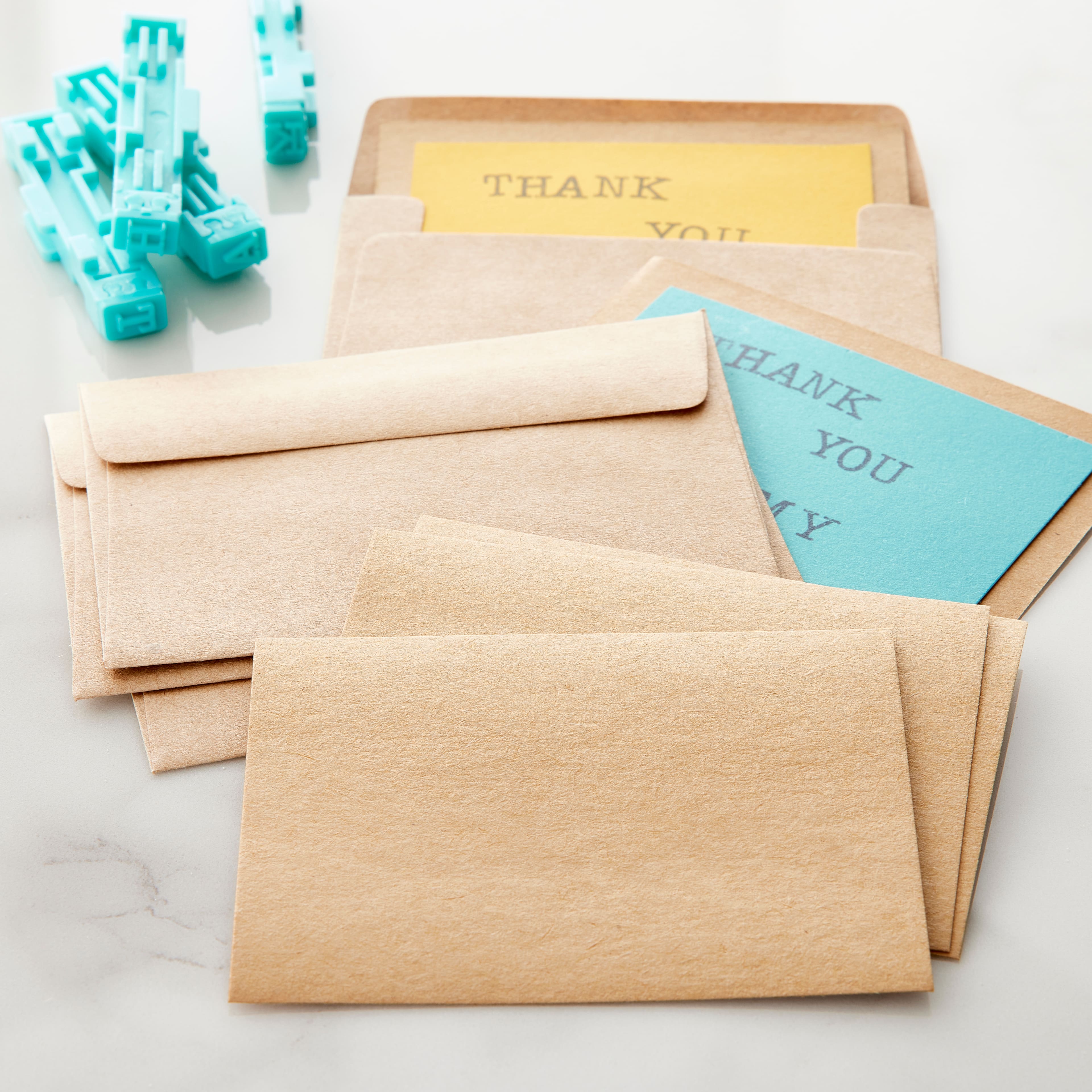Kraft Gift Card & Envelope Set by Recollections™, 2.5" x 3.5"