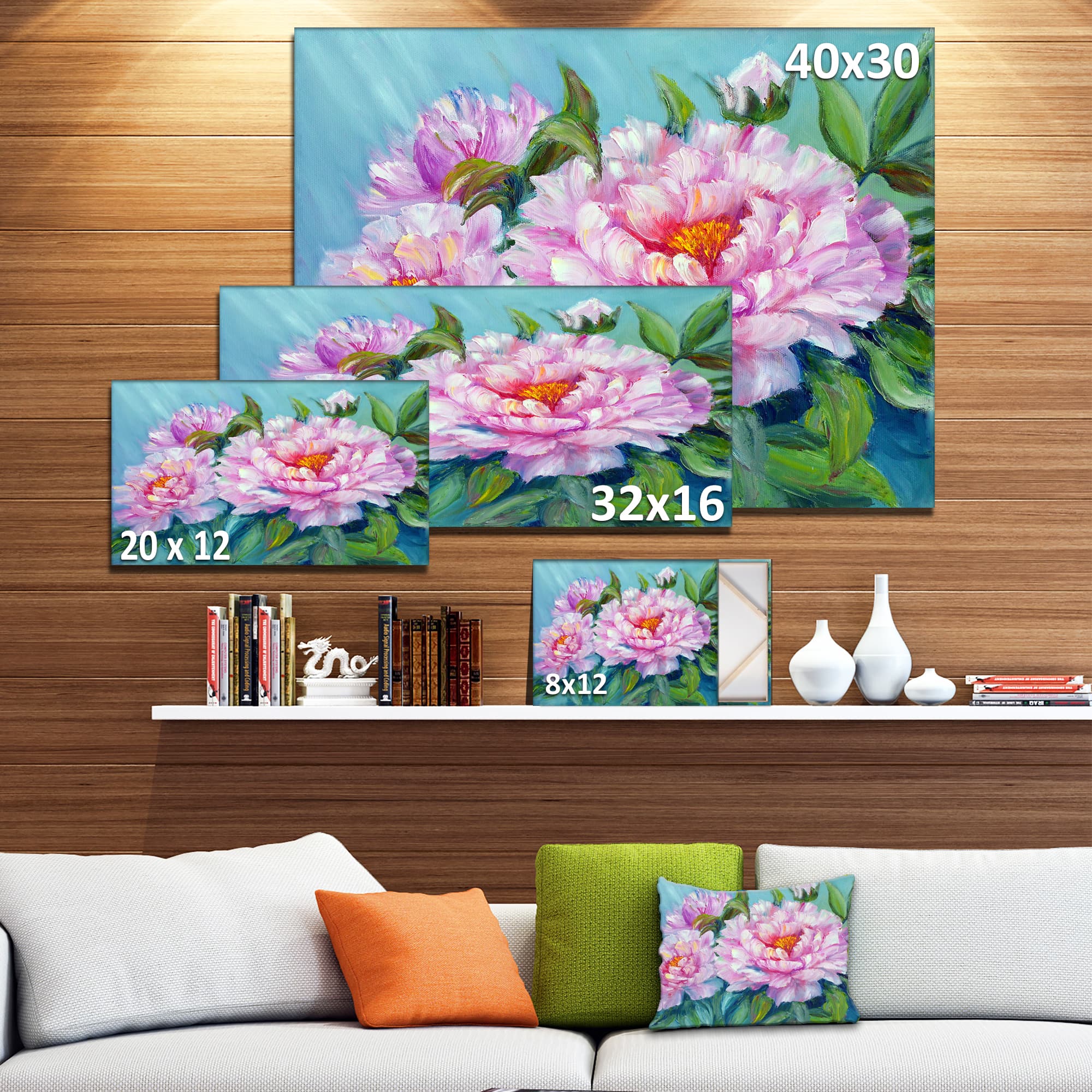 Designart - Pink Peonies