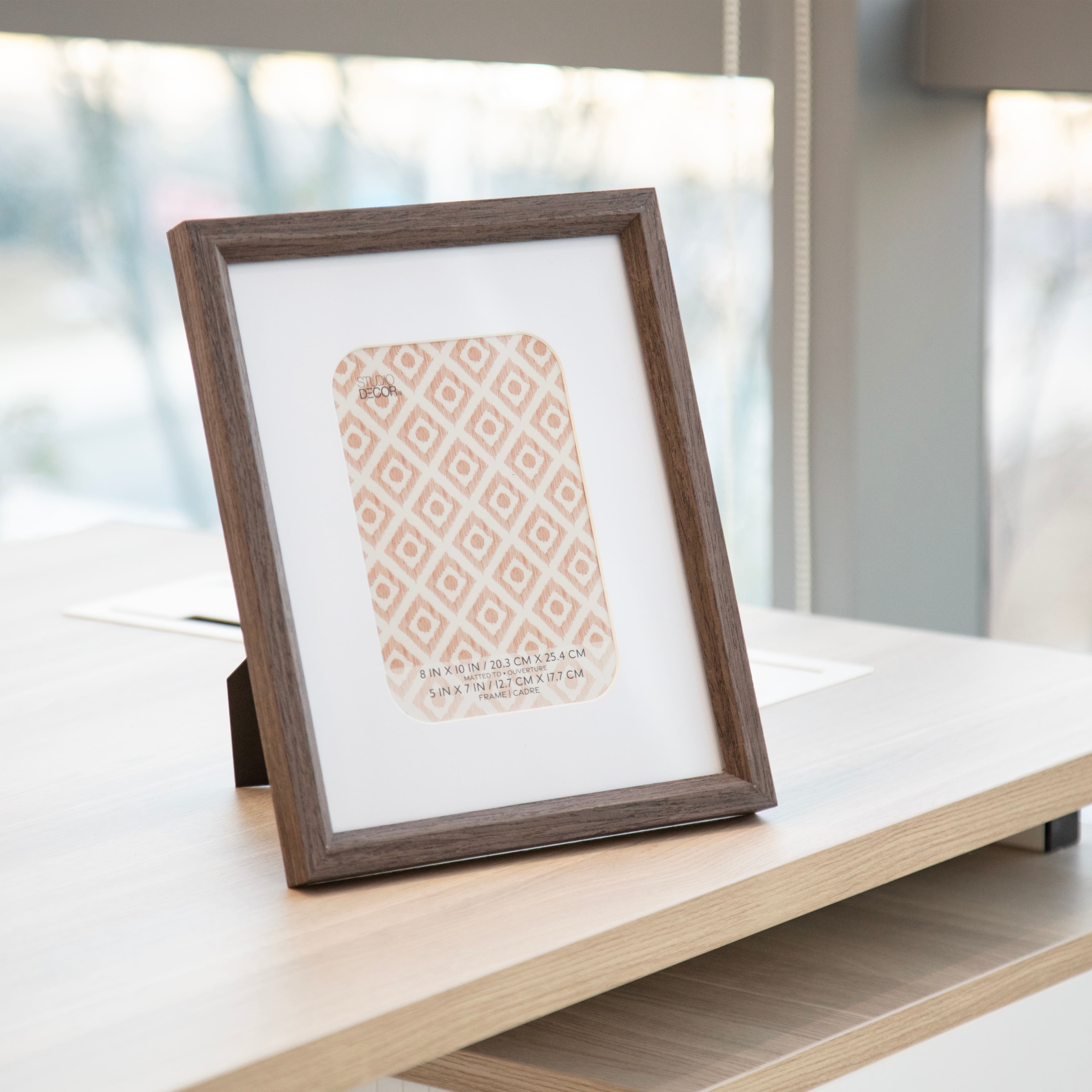 Neutral Basic Dark Brown Frame with Mat by Studio Décor®