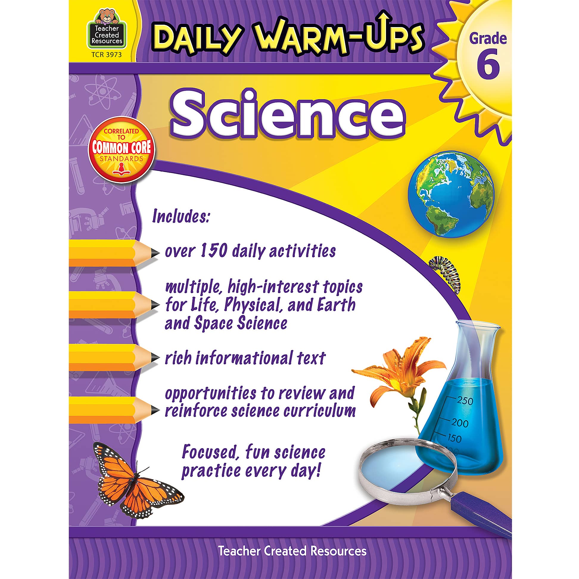 Daily Warm-Ups: Science Book, Grade 6