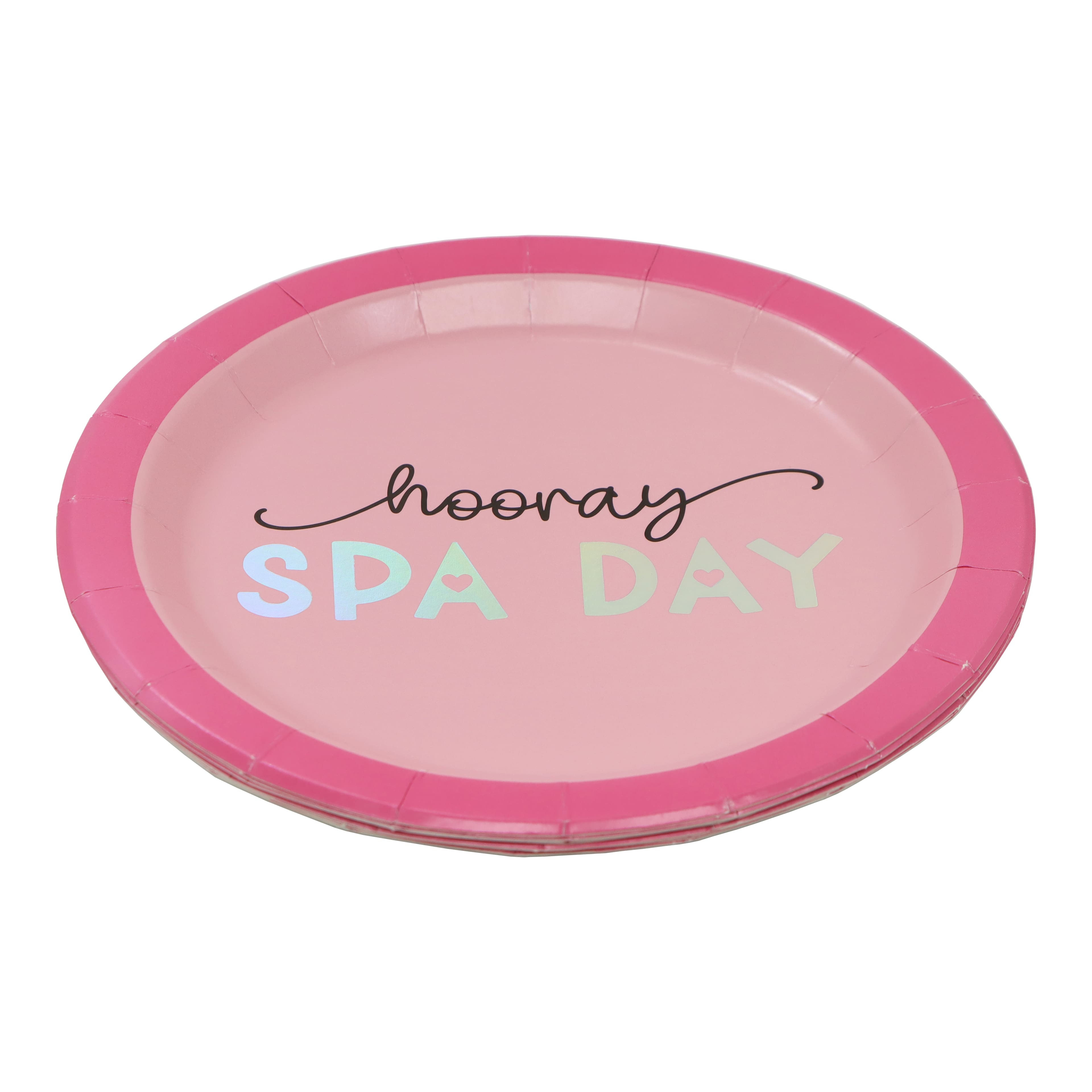 24 Packs: 8 ct. (192 total) 7" Spa Day Snack Plates by Celebrate It™
