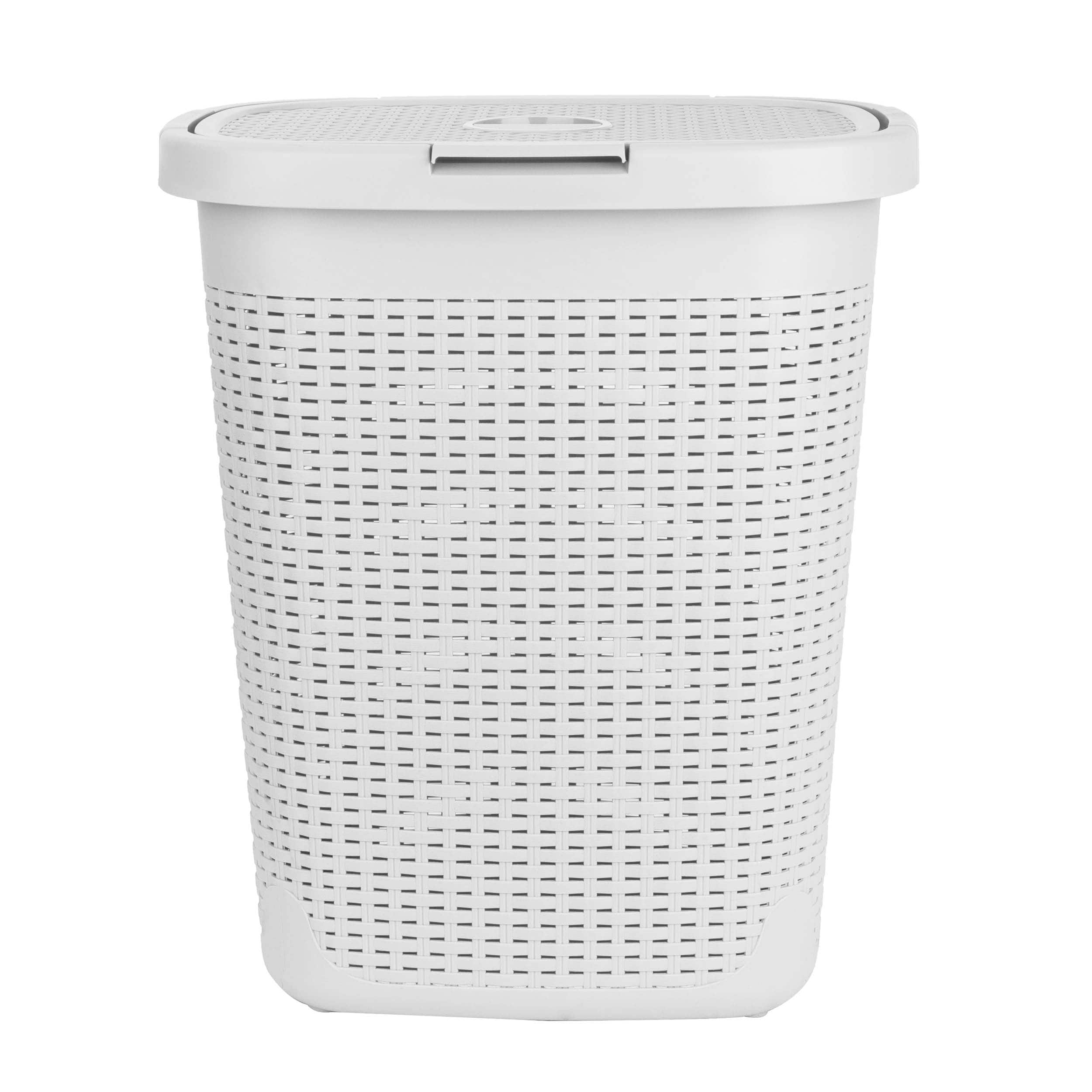 Mind Reader 21'' Hamper Laundry Basket with Cutout Handles