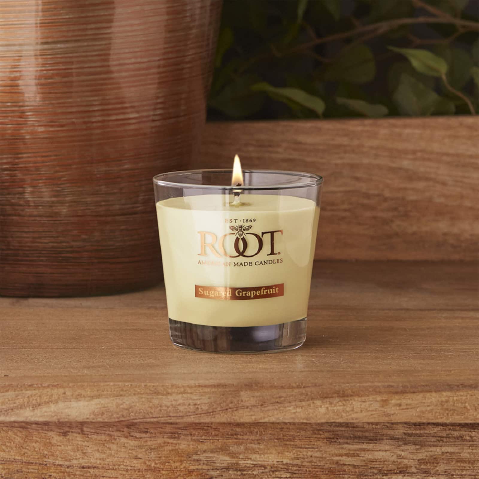 Root Candles 6.3oz. Small Scented Honeycomb Veriglass Jar Candle