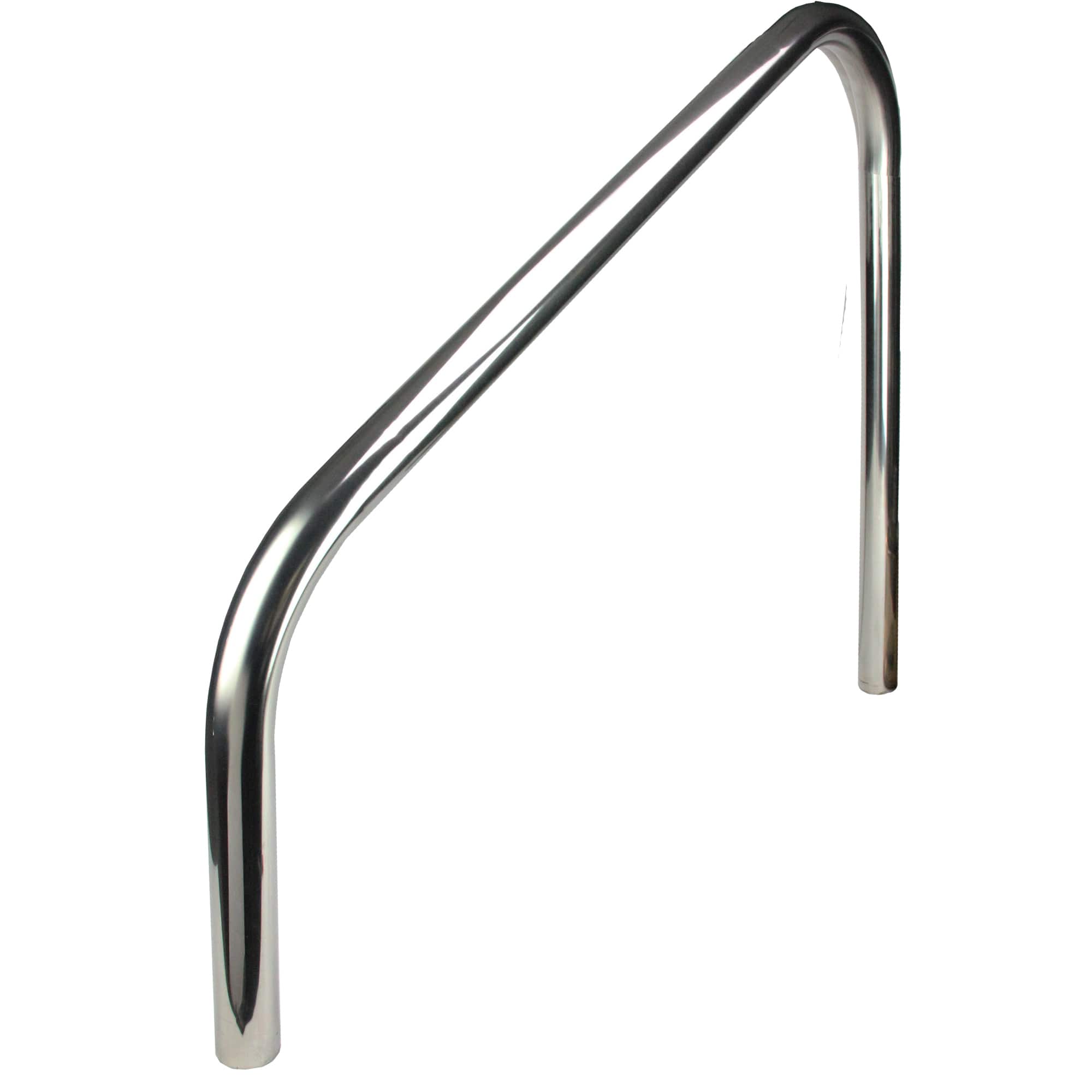 Pool Central 3ft. Silver Sloped Swimming Pool Handrails Set