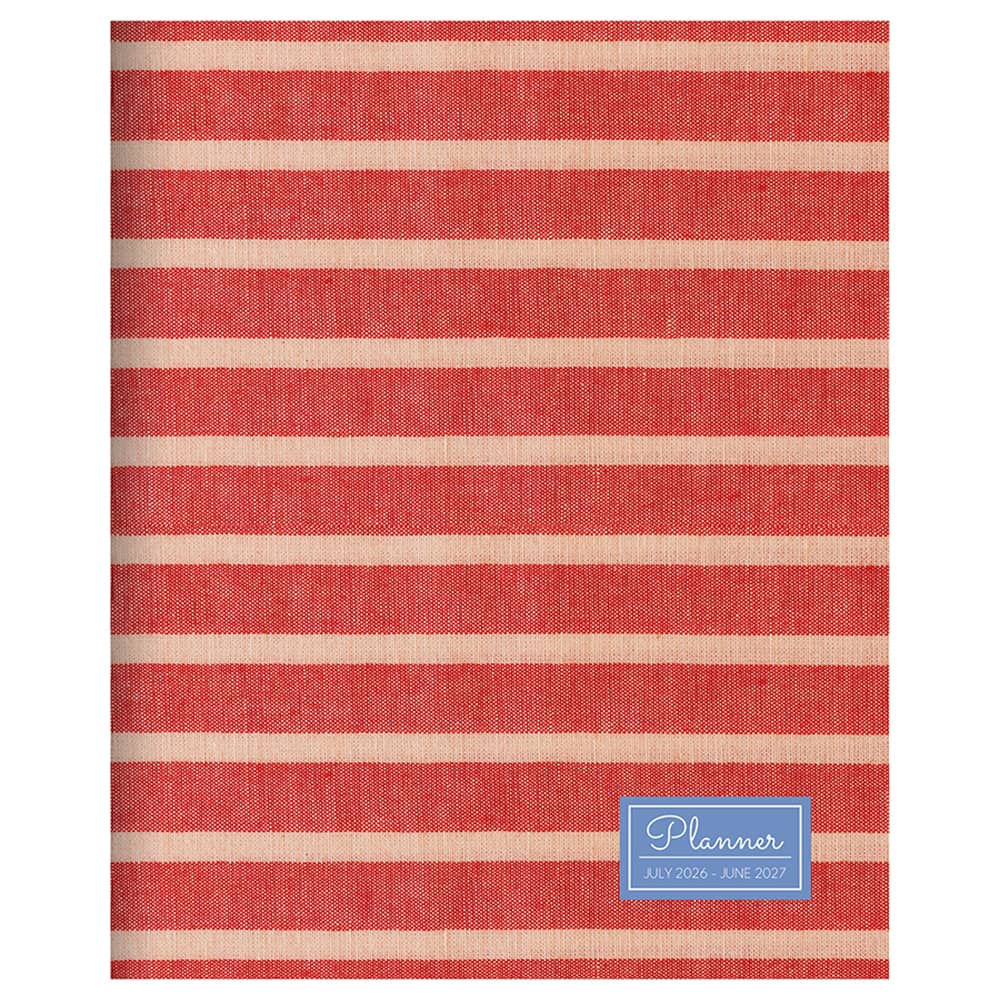 TF Publishing Medium 2026-27 Red Stripe Monthly Planner