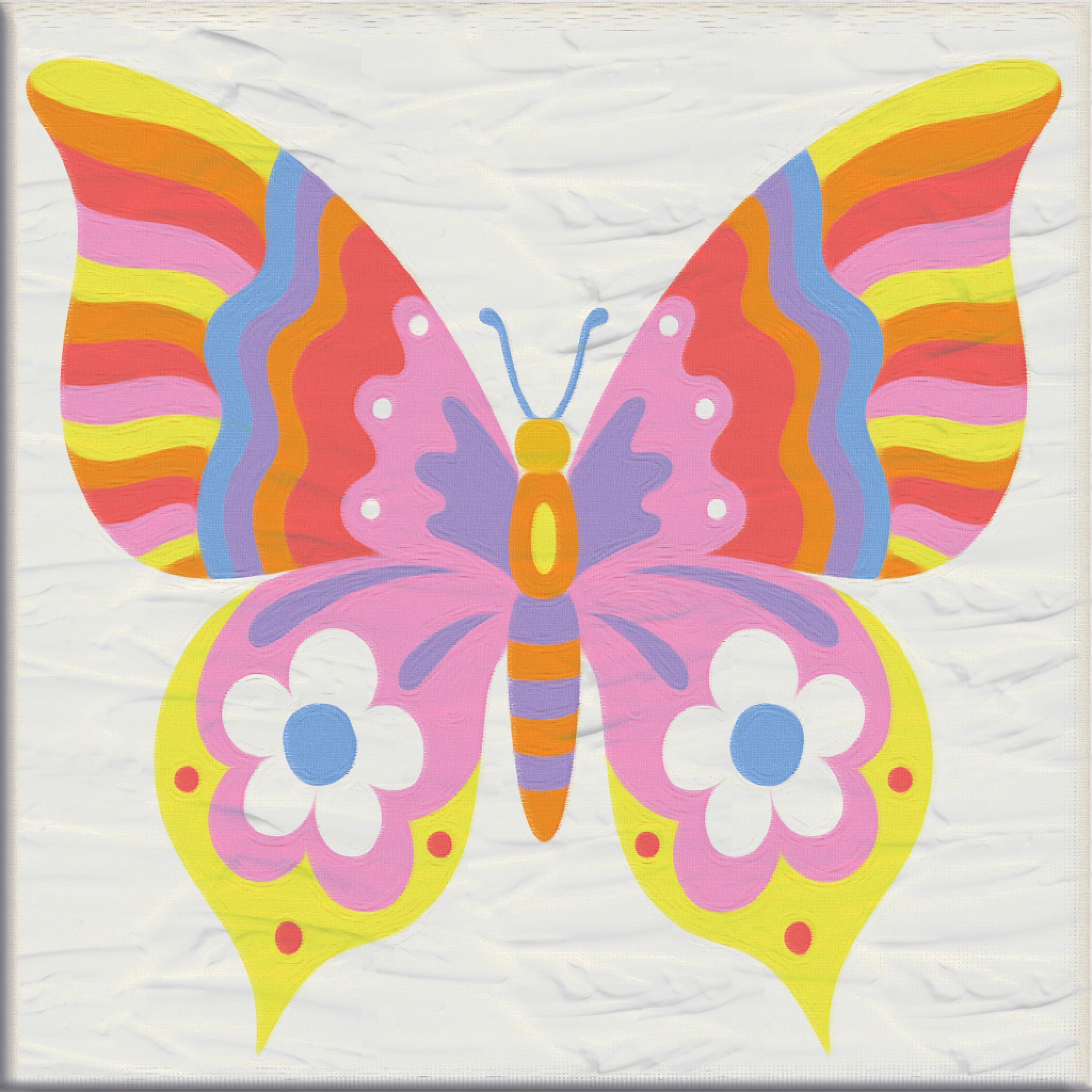 Vivid by Brea Reese® Rainbows & Butterflies Acrylic Paint-by-Number Kit