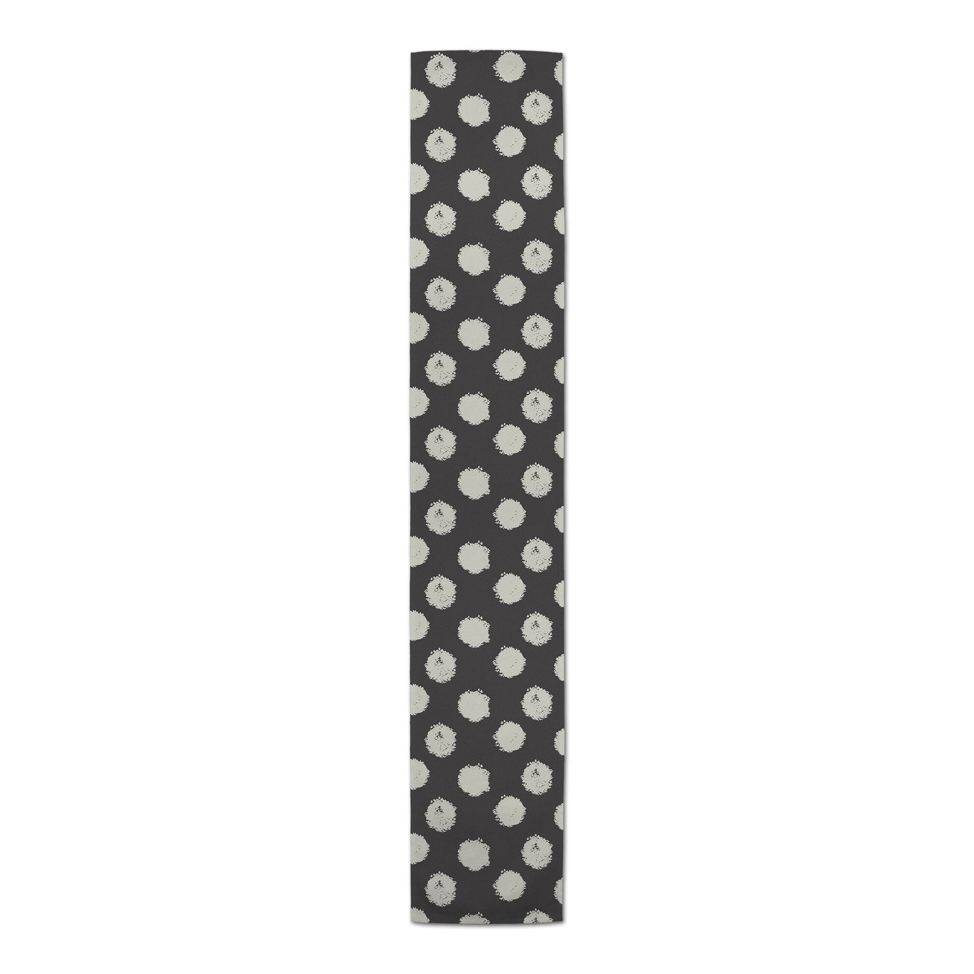 72" Polka Dots Cotton Twill Table Runner
