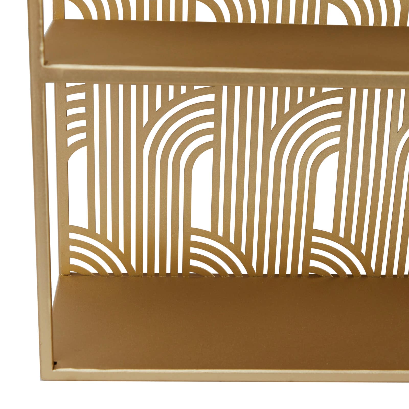Gold Glam Wall Shelf, 16" x 6" x 24"