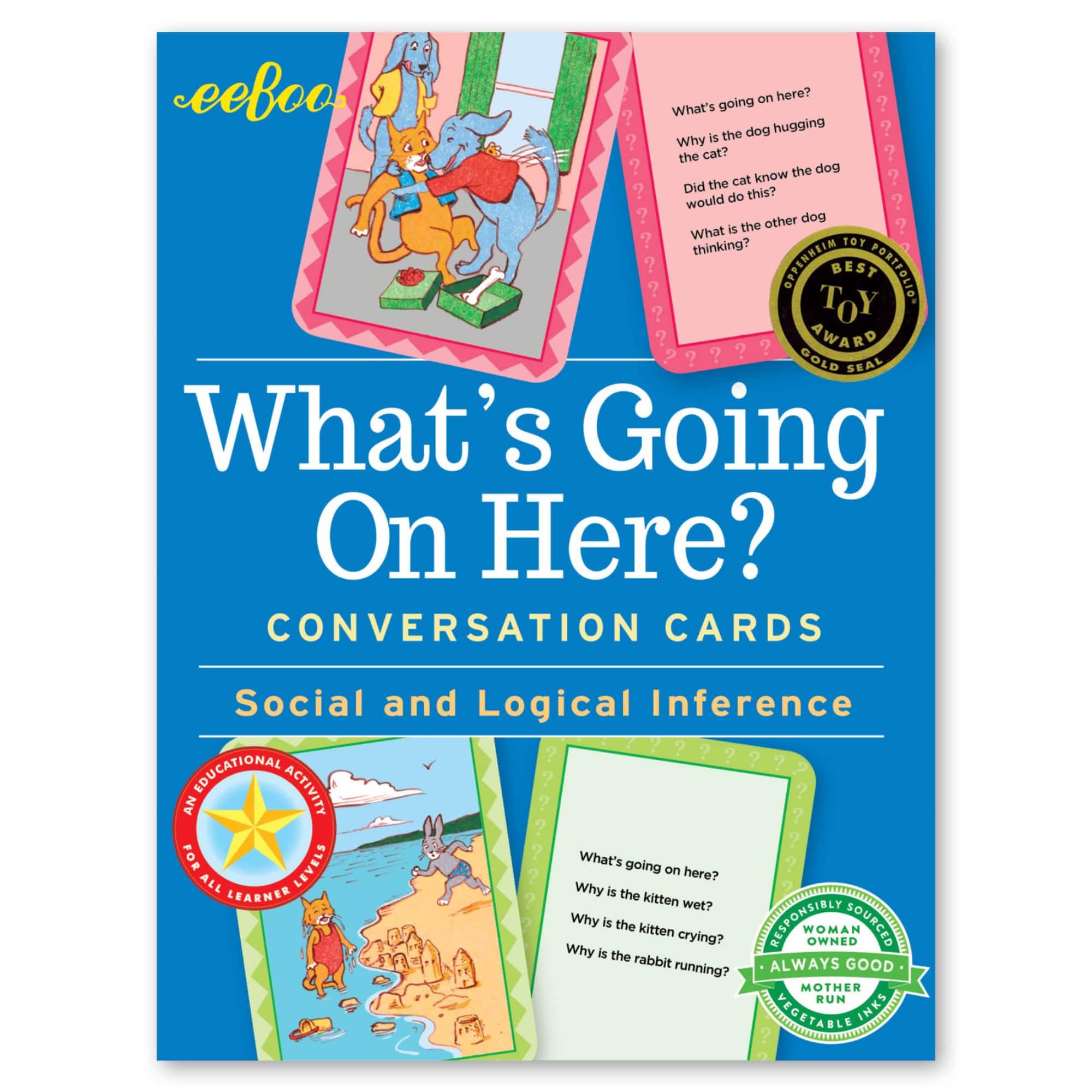 eeBoo What's Going On Here? Conversation Flashcards