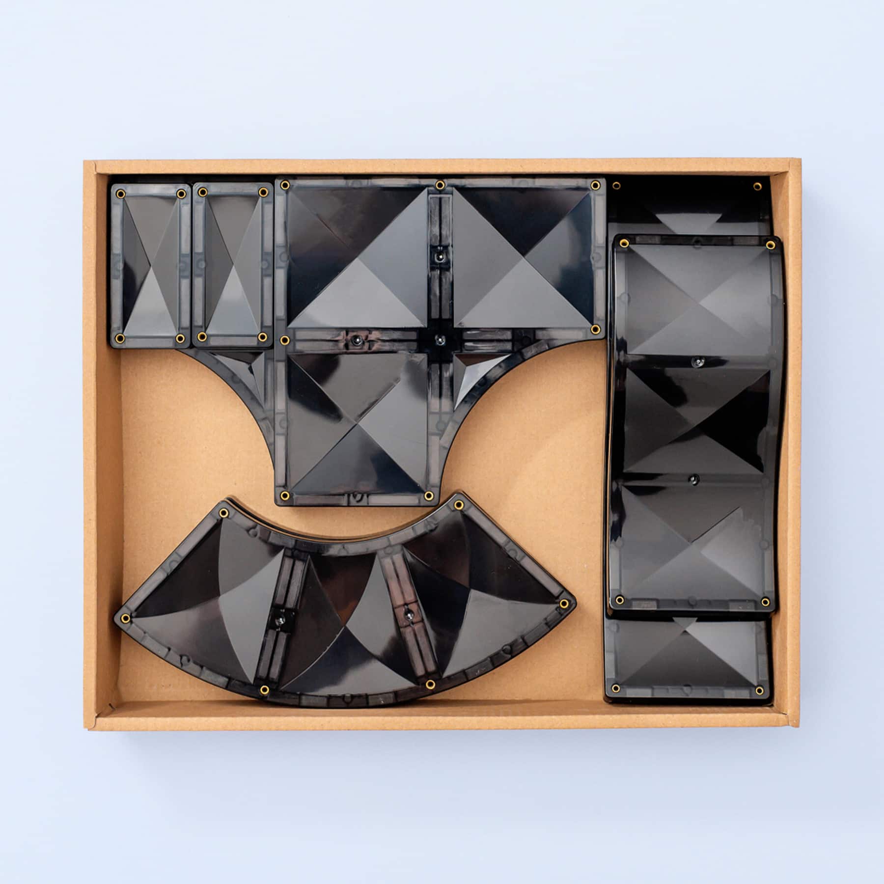 Connetix® Black Ramps & Intersections Magnetic Tiles Set