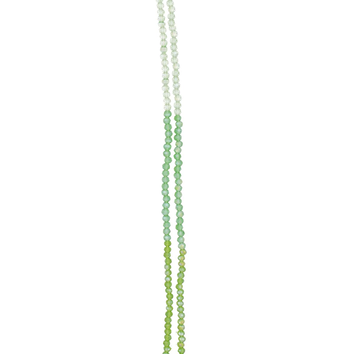 3.5mm Ombre AB Glass Faceted Round Beads, 100ct. by Bead Landing™