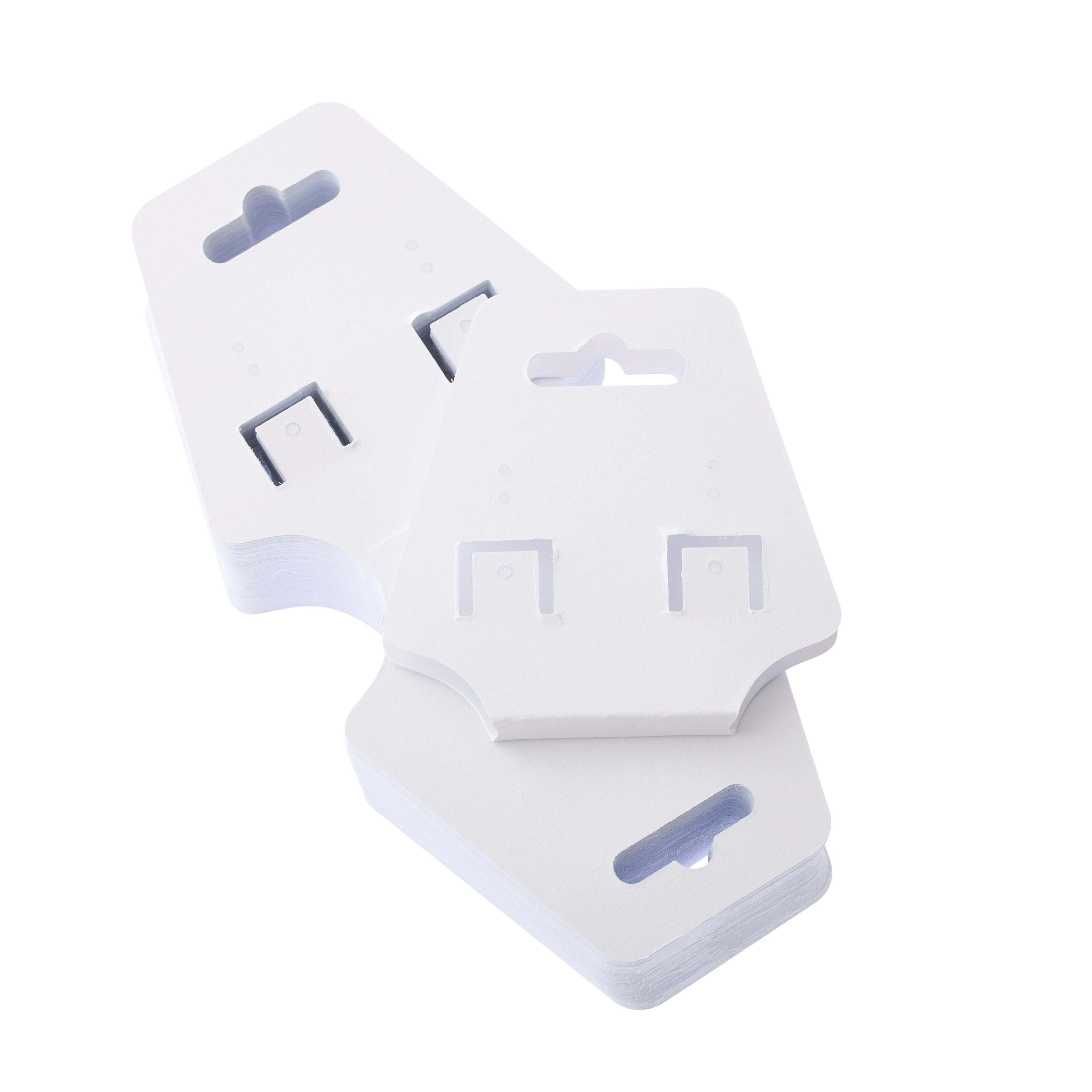 12 Packs: 75 ct. (900 total) White Necklace & Earring Cards by Bead Landing™