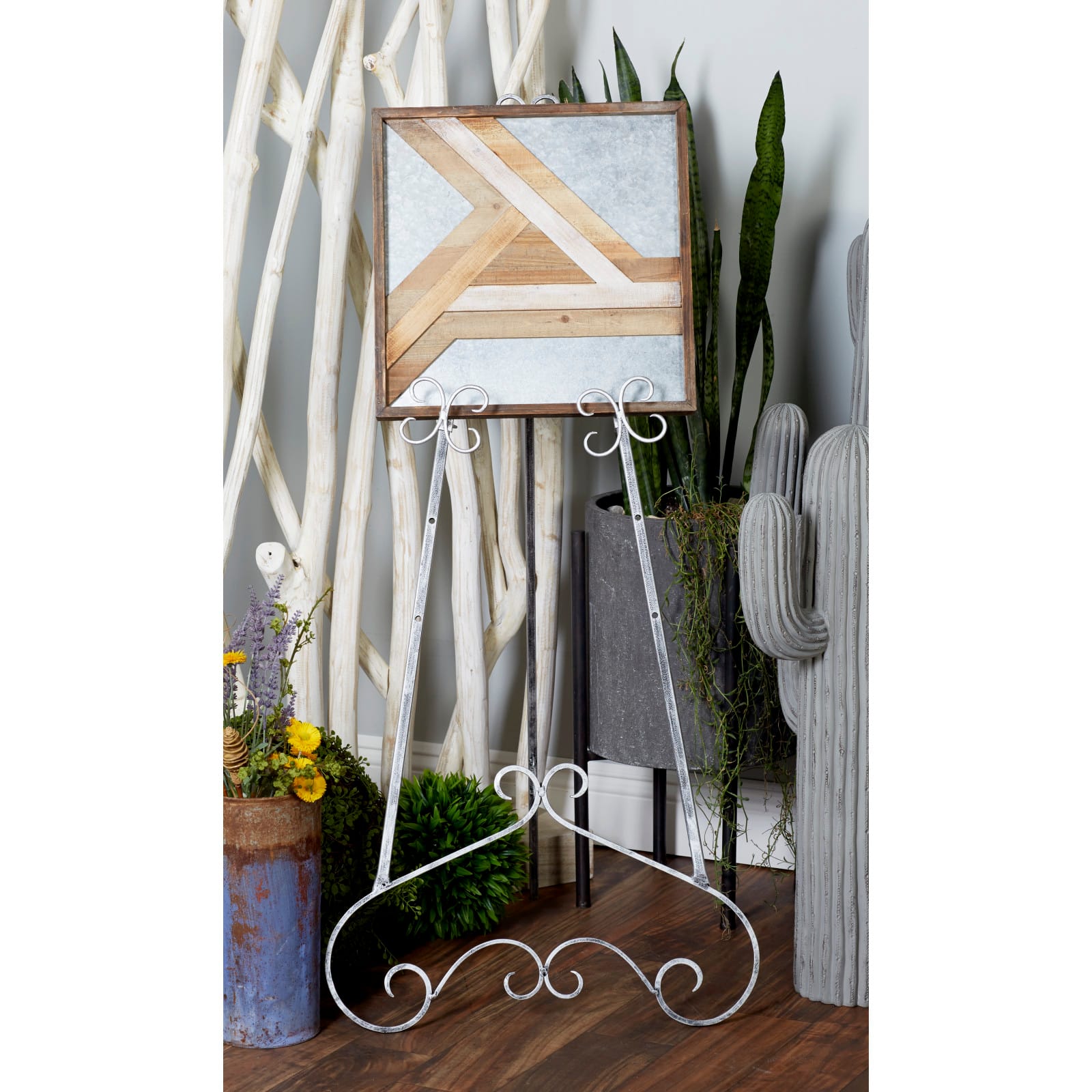 48'' Gray Iron Traditional Easel