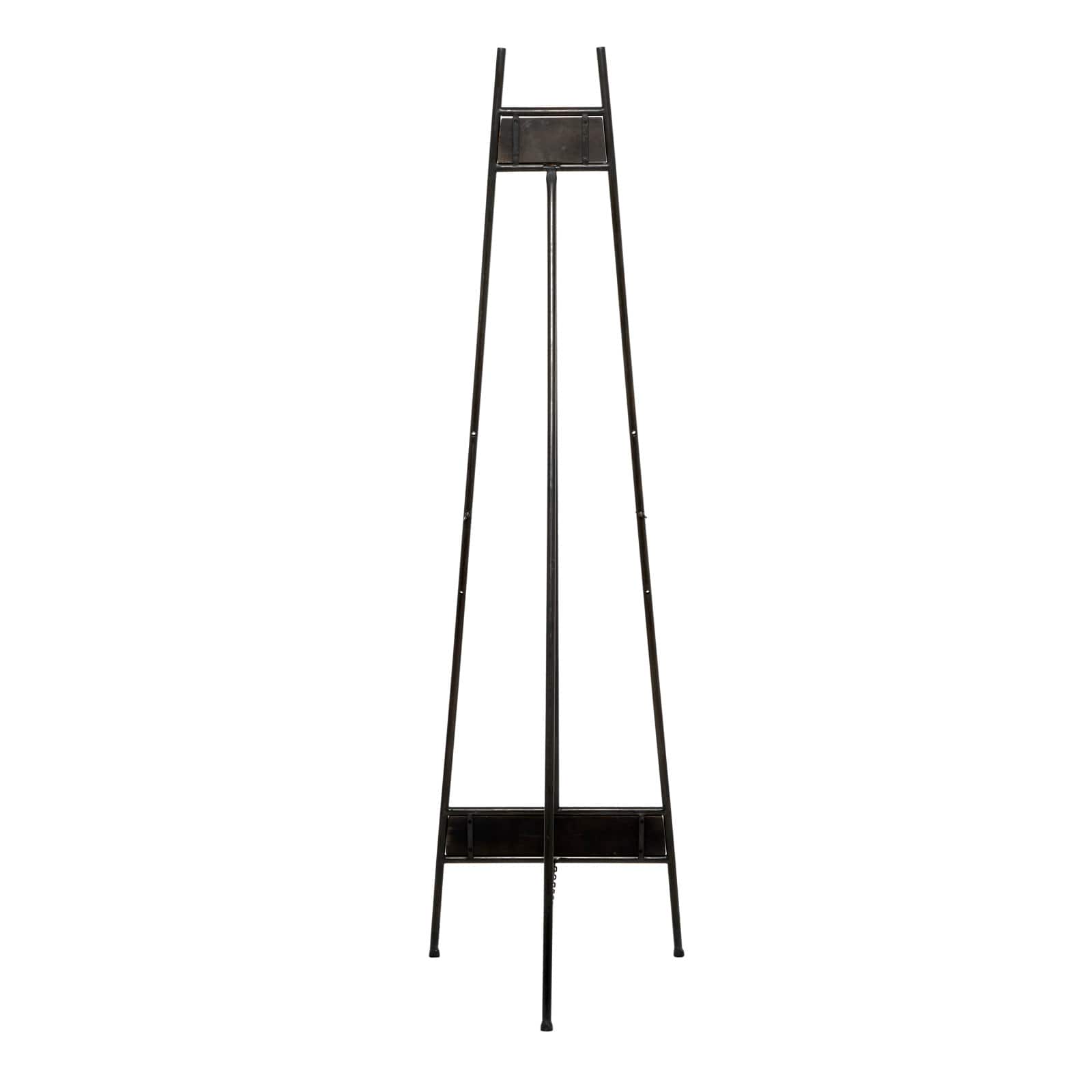66" Black Iron Industrial Easel