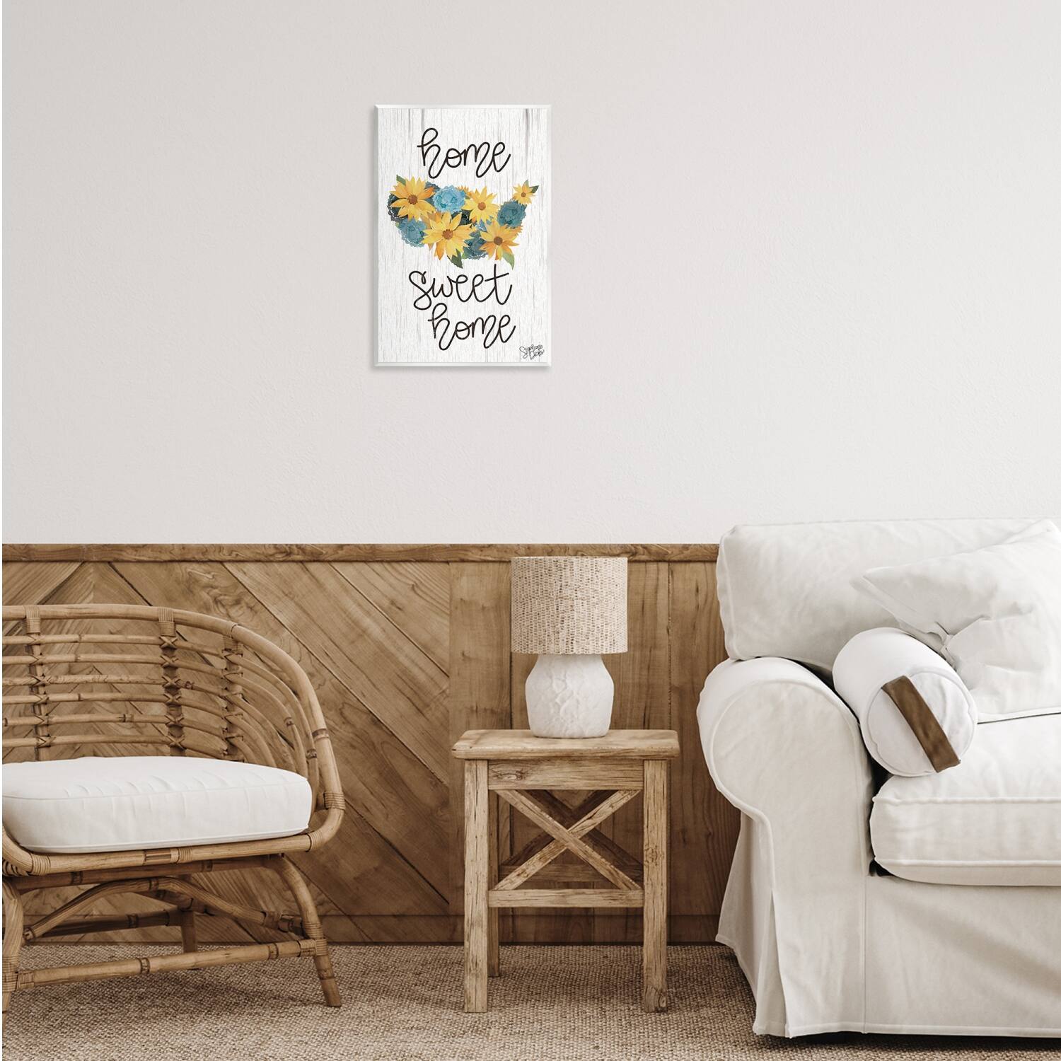 Stupell Industries Floral Americana Phrase Wall Plaque Art