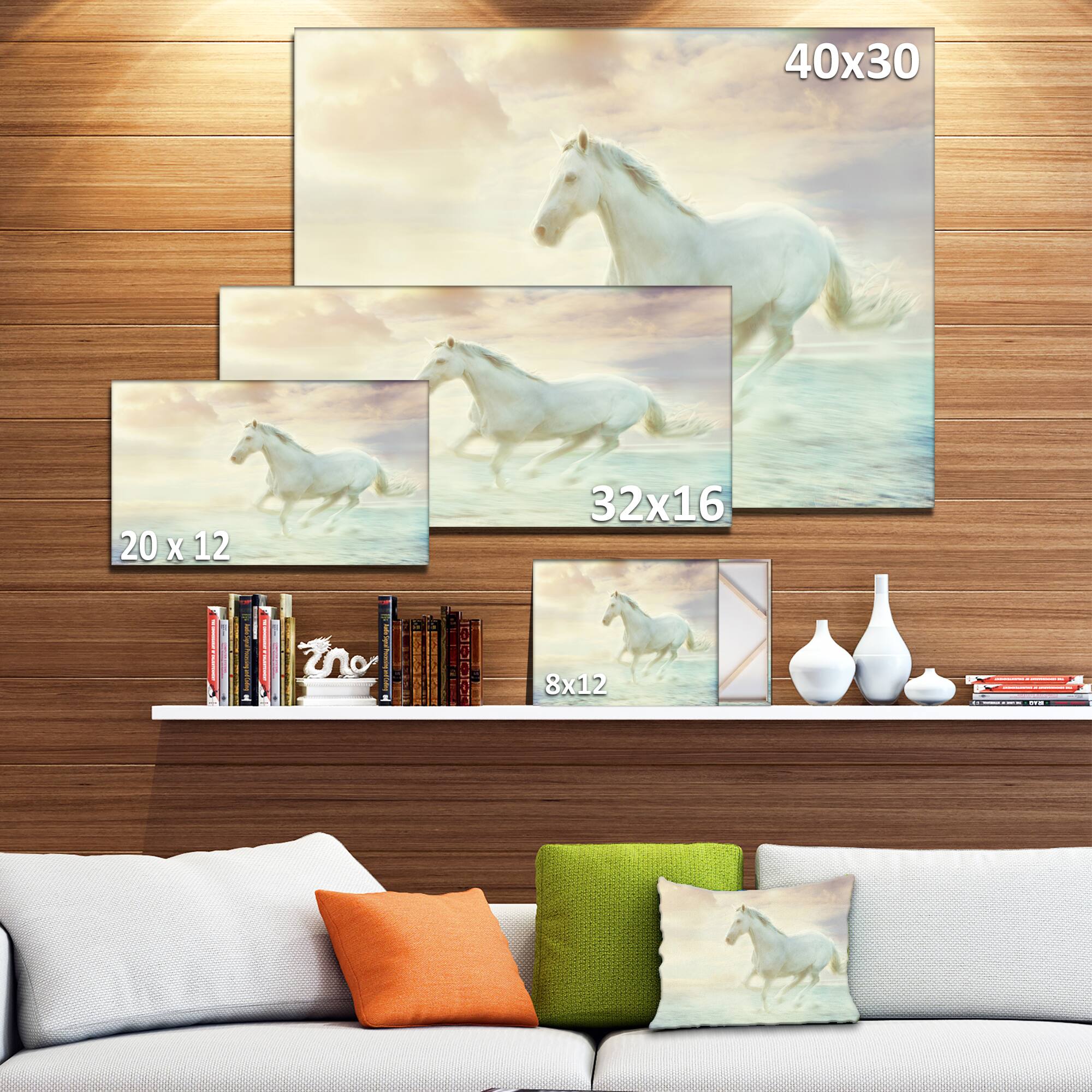 Designart - Fantasy White Horse