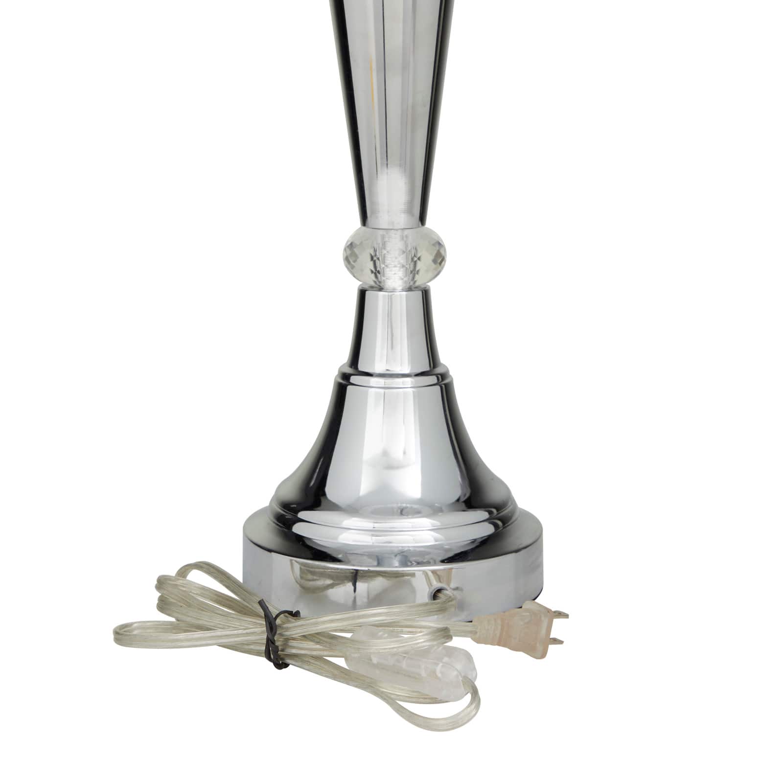 Silver Metal Table Lamp 16" x 16" x 31