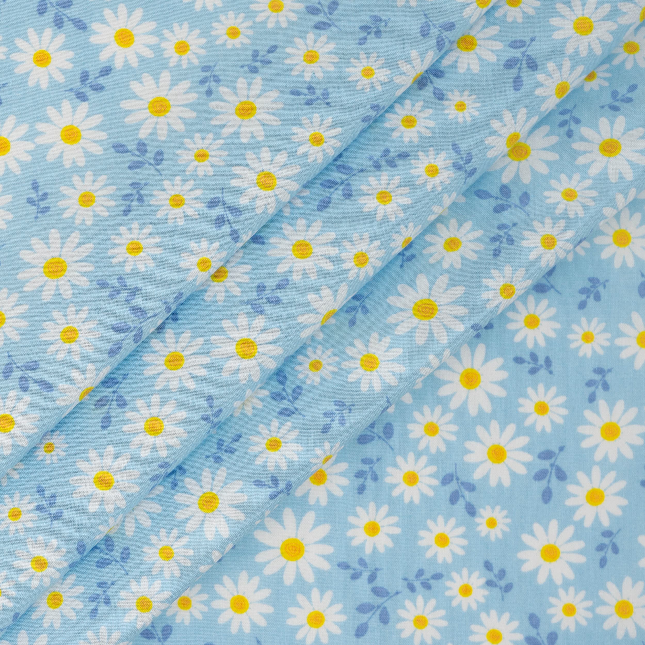SINGER 10" x 10" Daisies Gnomes Square Cotton Fabric Premium Packs