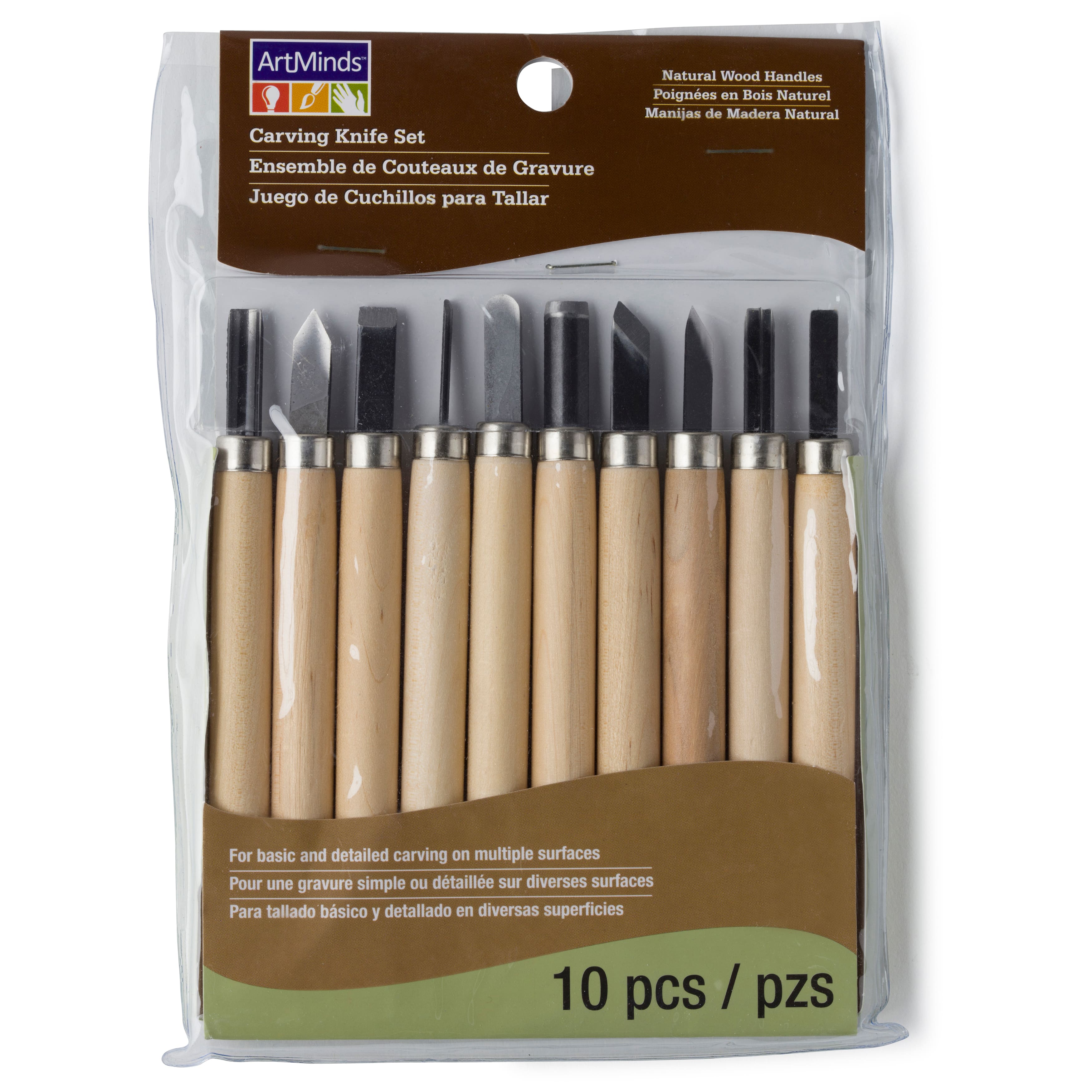 6 Packs: 10 ct. (60 total) Wood Carving Knife Set by ArtMinds™