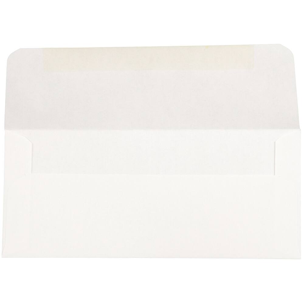 JAM Paper 3" x 6.7" White Booklet Commercial Money Envelopes