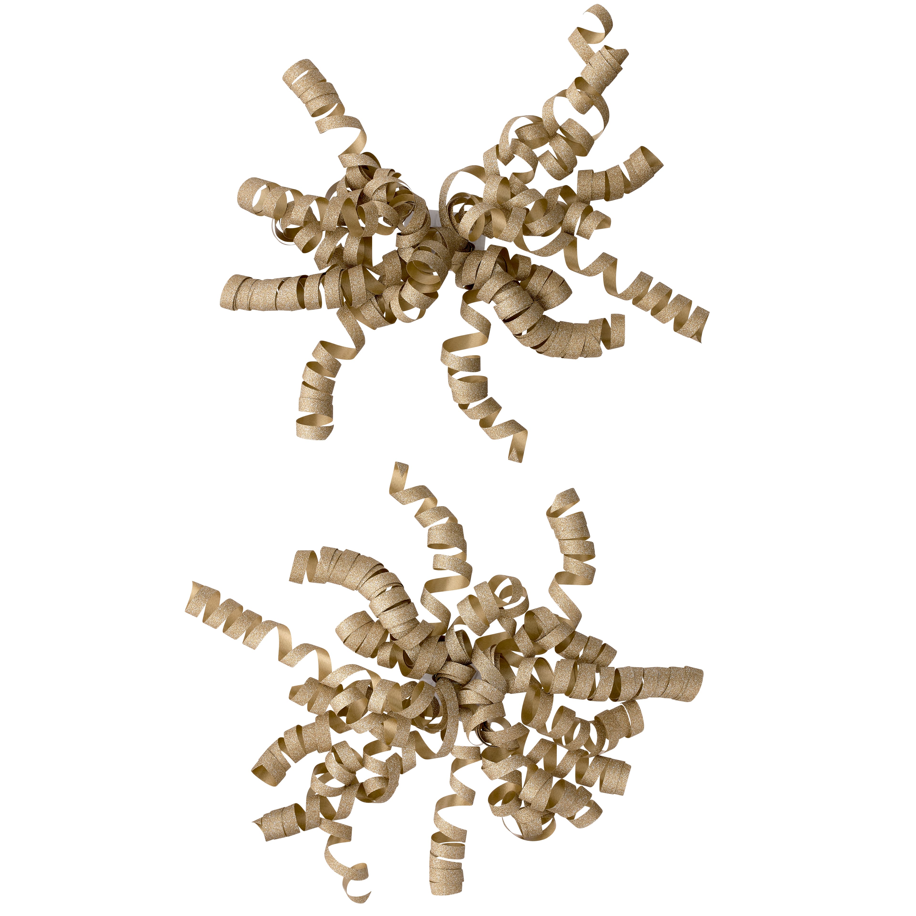 Gold Glitter Twisty Bows By Celebrate It™