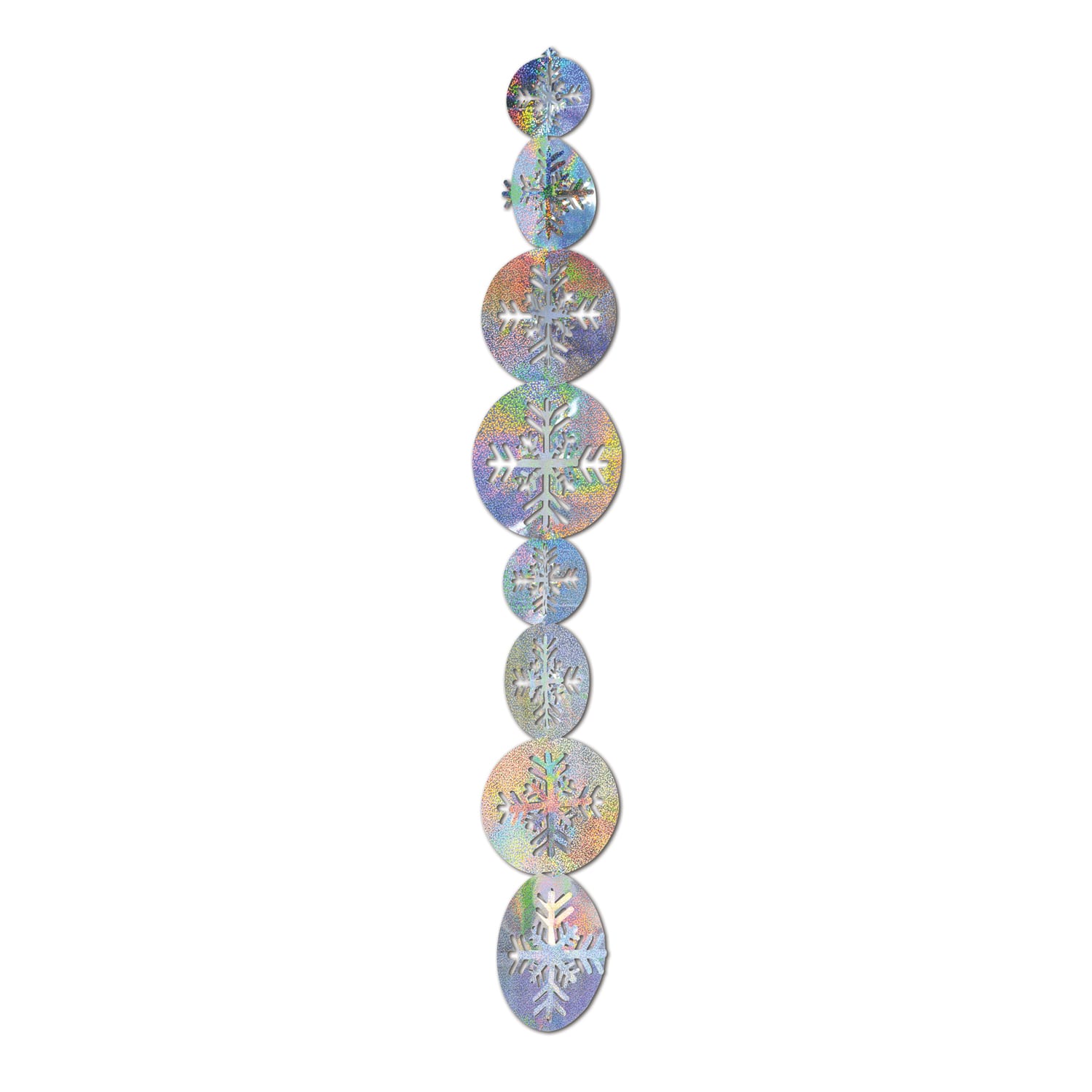 Beistle 21" 3D Prismatic Snowflake Gleam 'N Garlands, 6ct.