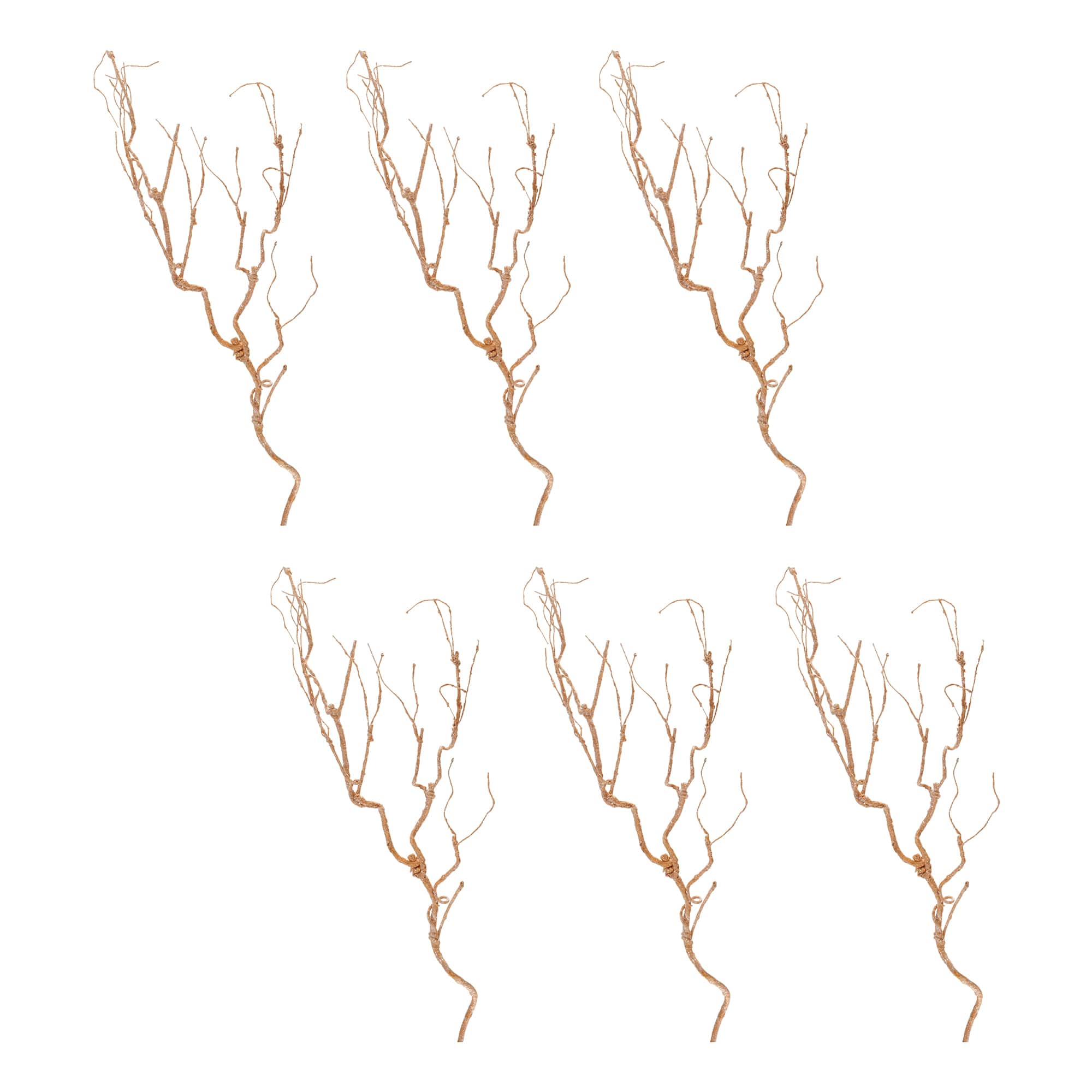 32" Glittered Twig Branches