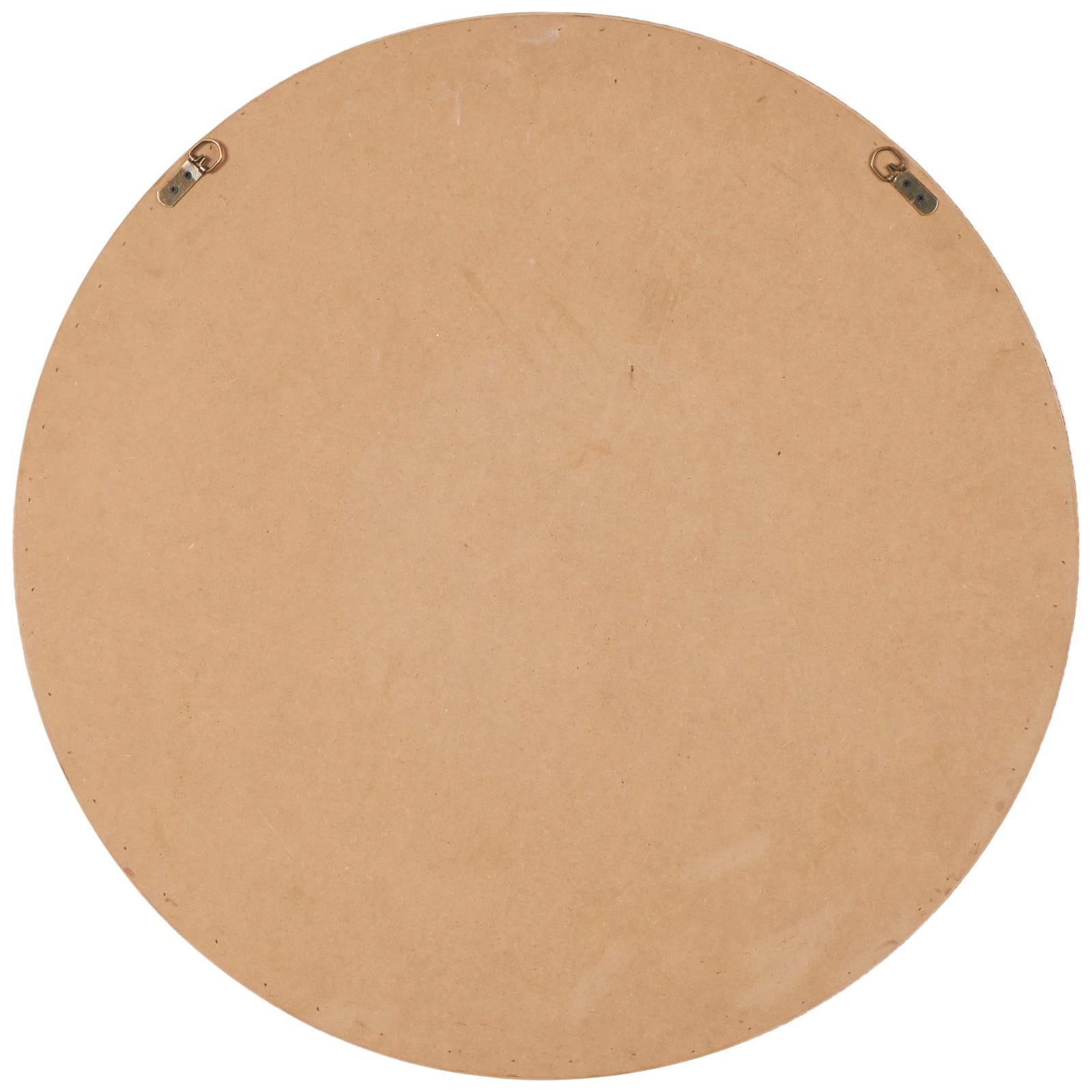 Woven Checkered Rattan Framed Round Wall Mirror