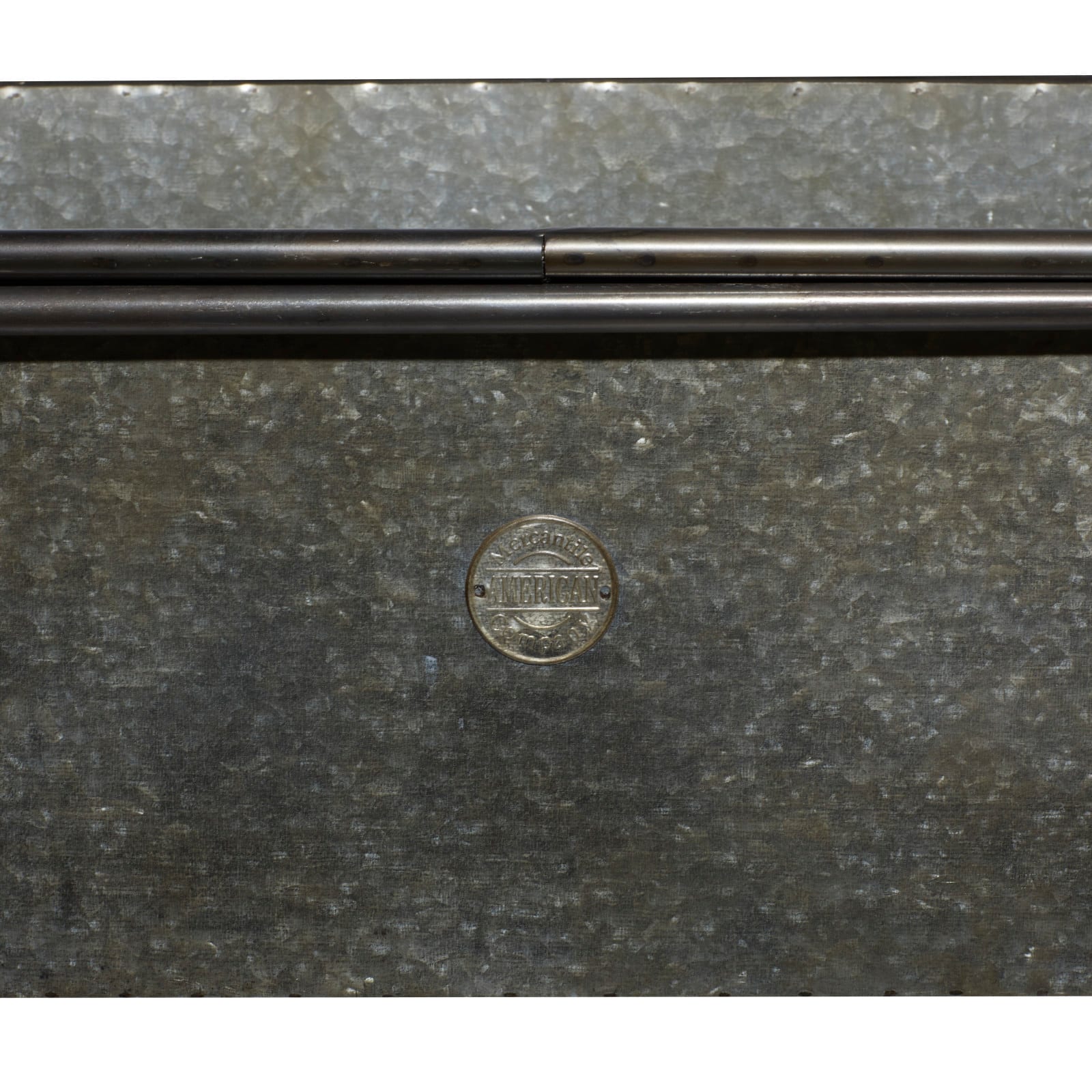 38" Gray Metal Farmhouse Planter