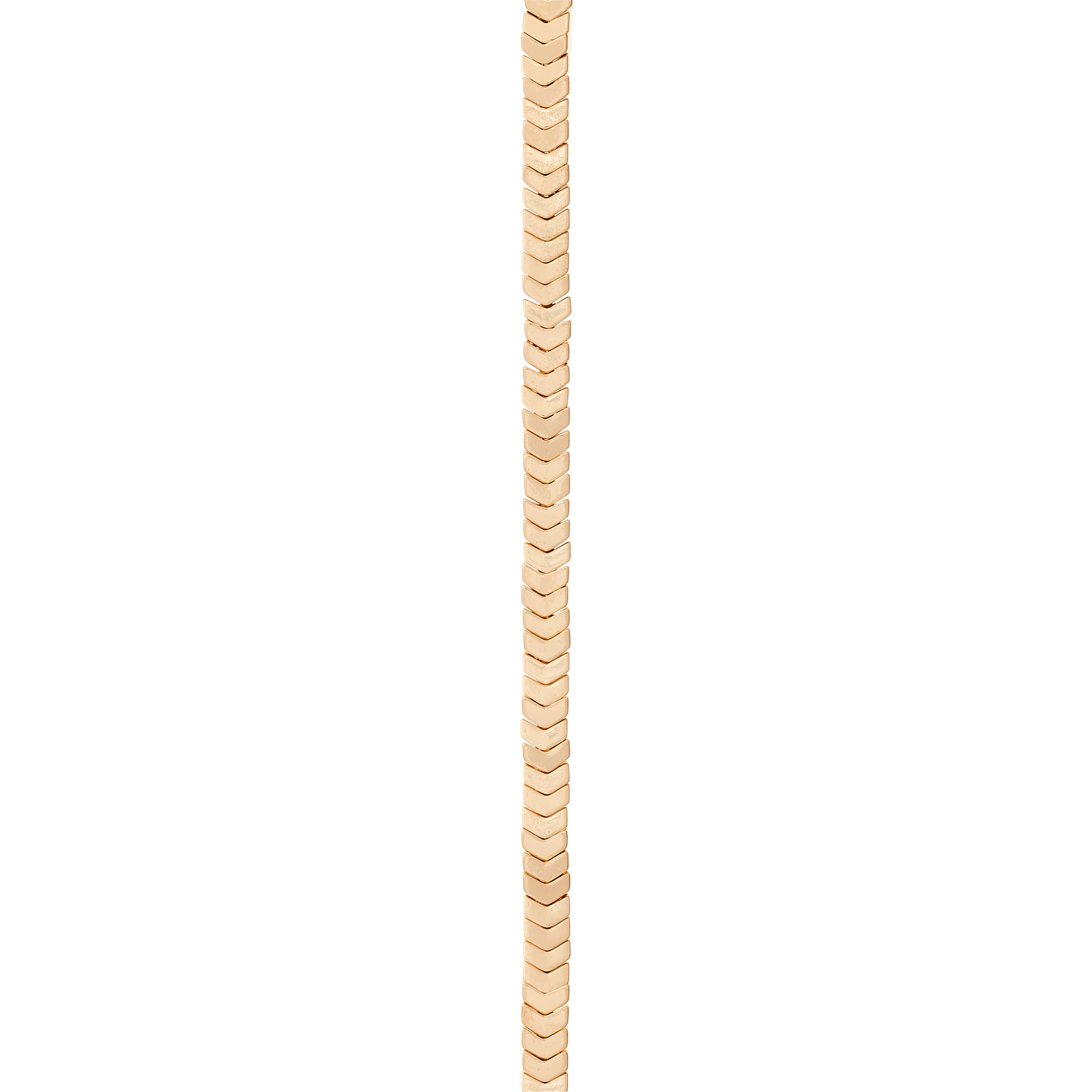 Hematite V-Shaped Semi-Precious Beads by Bead Landing™, 3mm