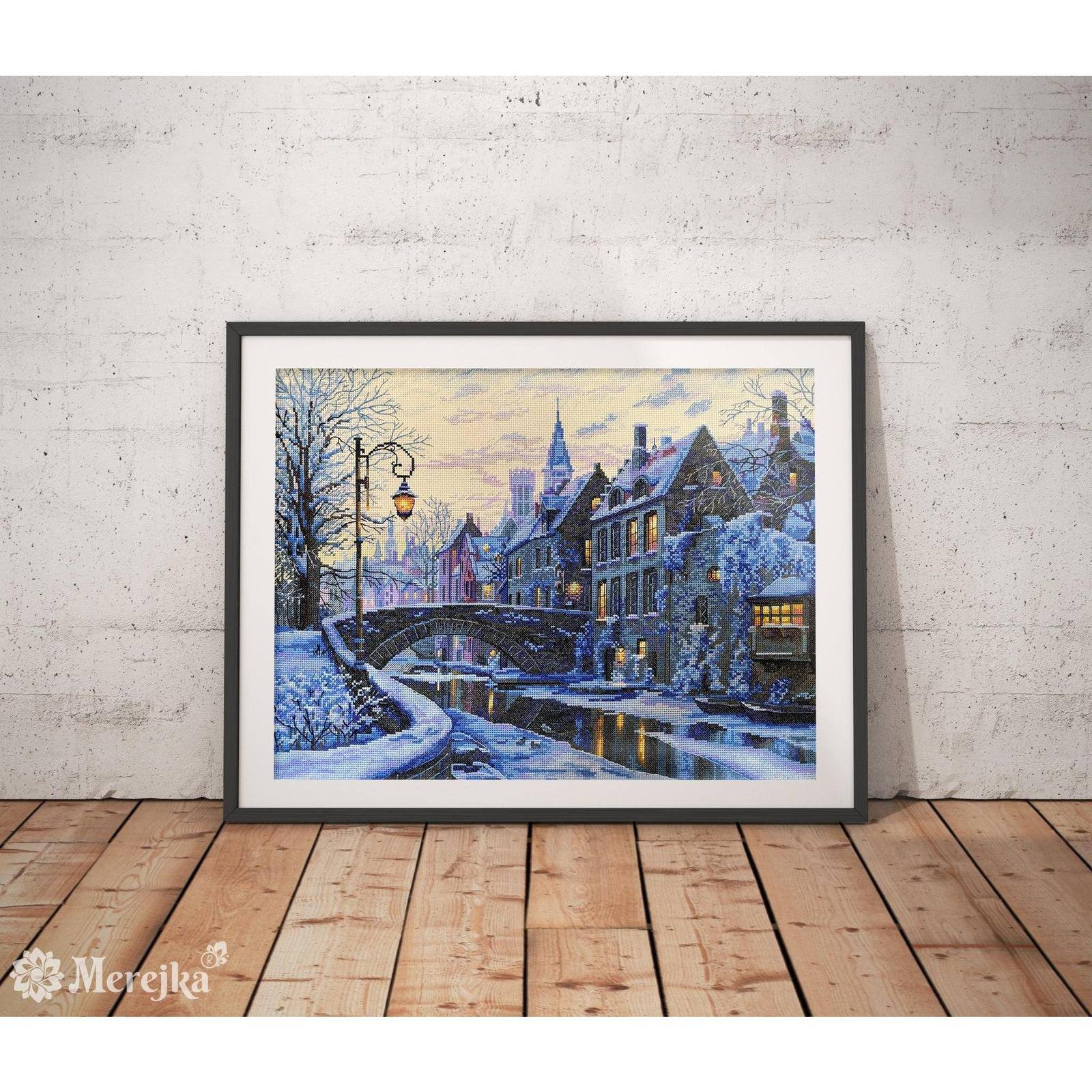 Merejka Winter Evening Counted Cross Stitch Kit