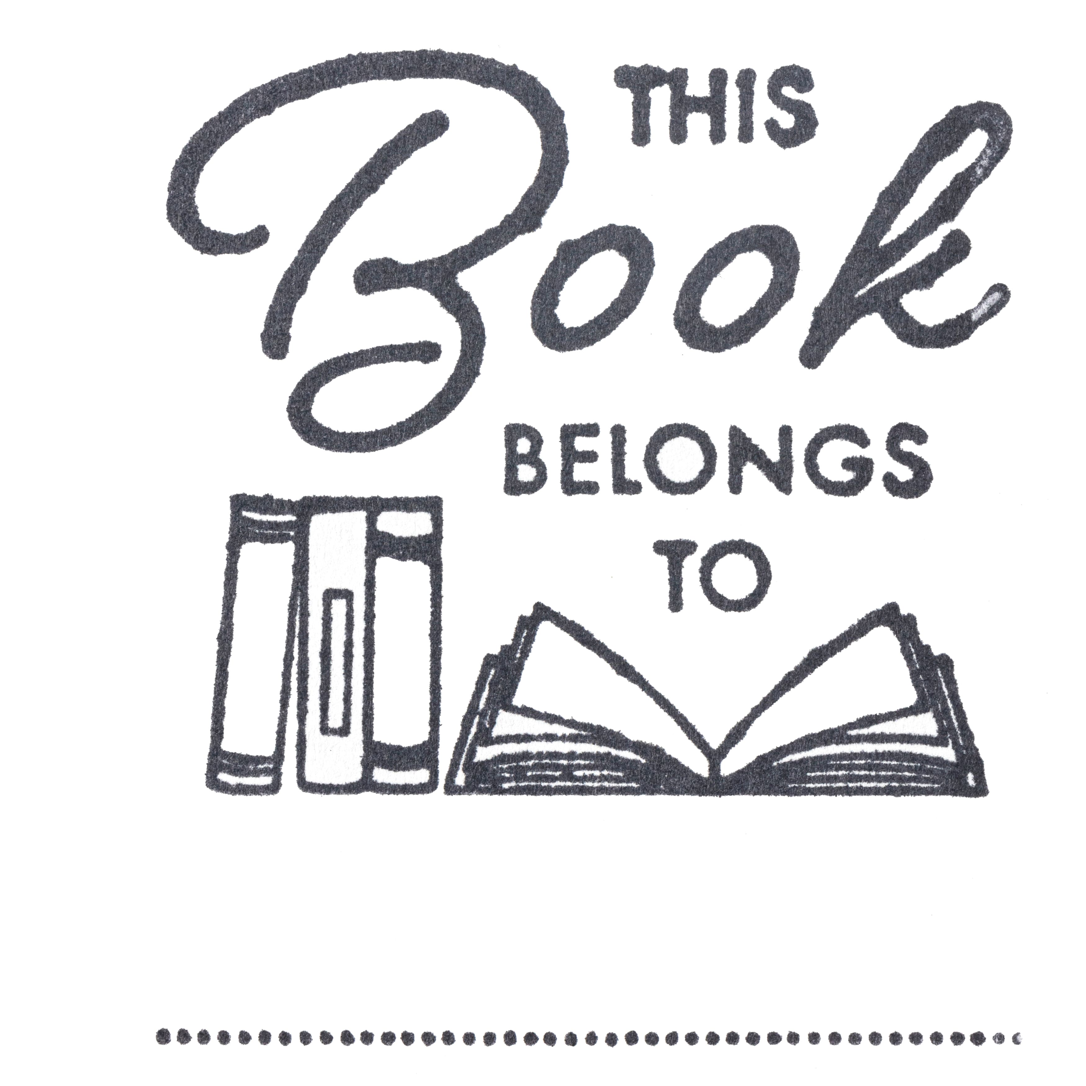 6 Pack: This Book Belongs To Wood Stamp by Recollections®