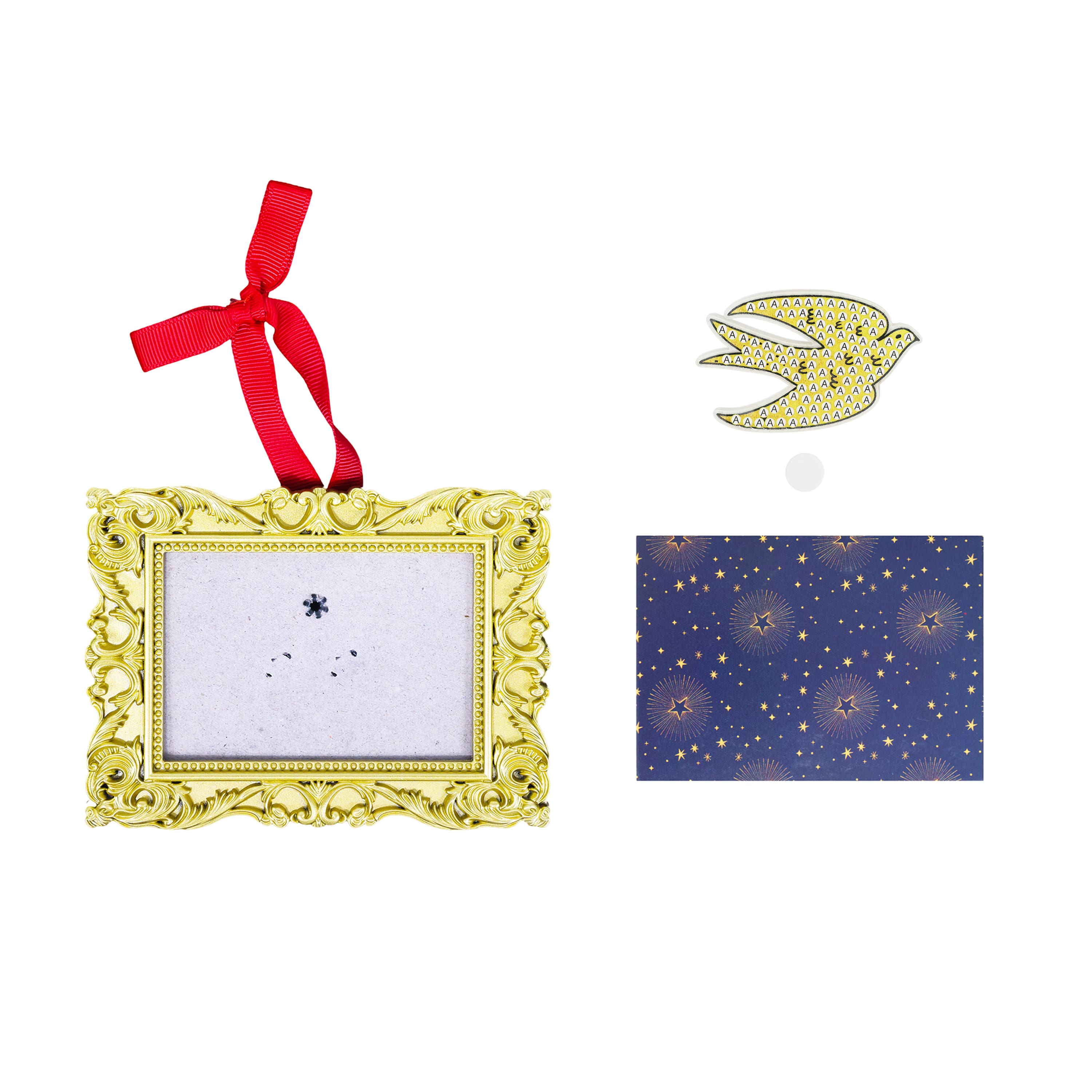 2" x 3" Framed Dove Ornament Diamond Art Kit by Make Market®