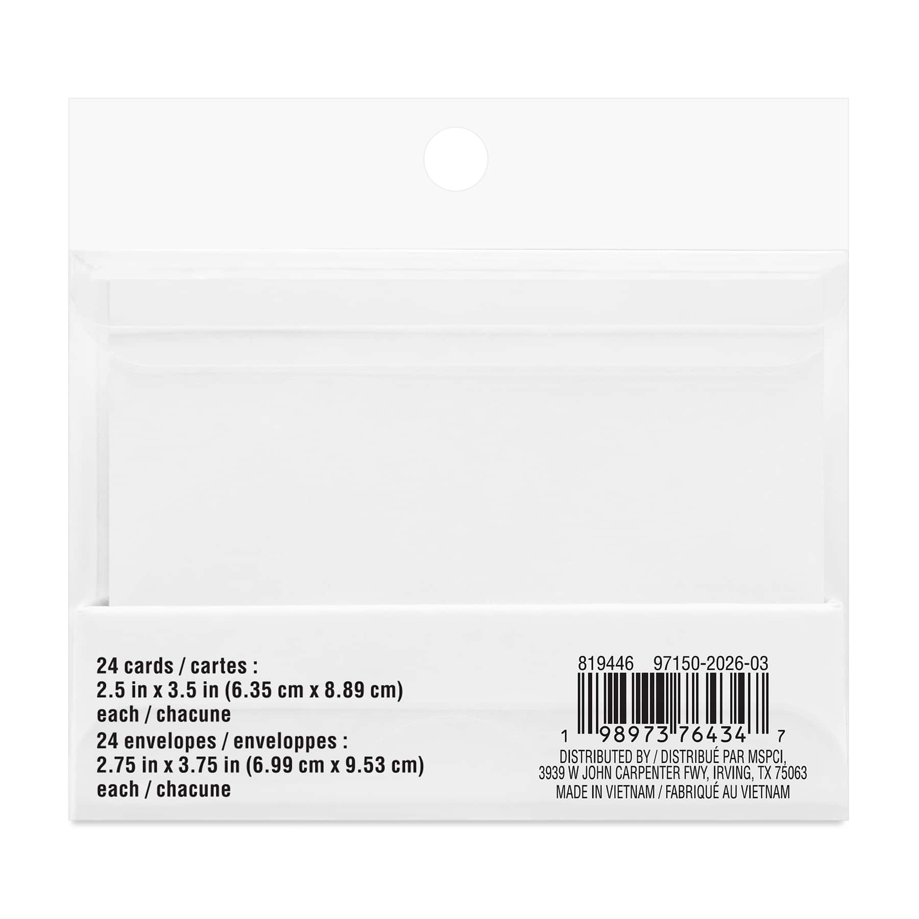 2.5" x 3.5" Mini Birthday Card & Envelope Sets, 24ct. by Recollections™
