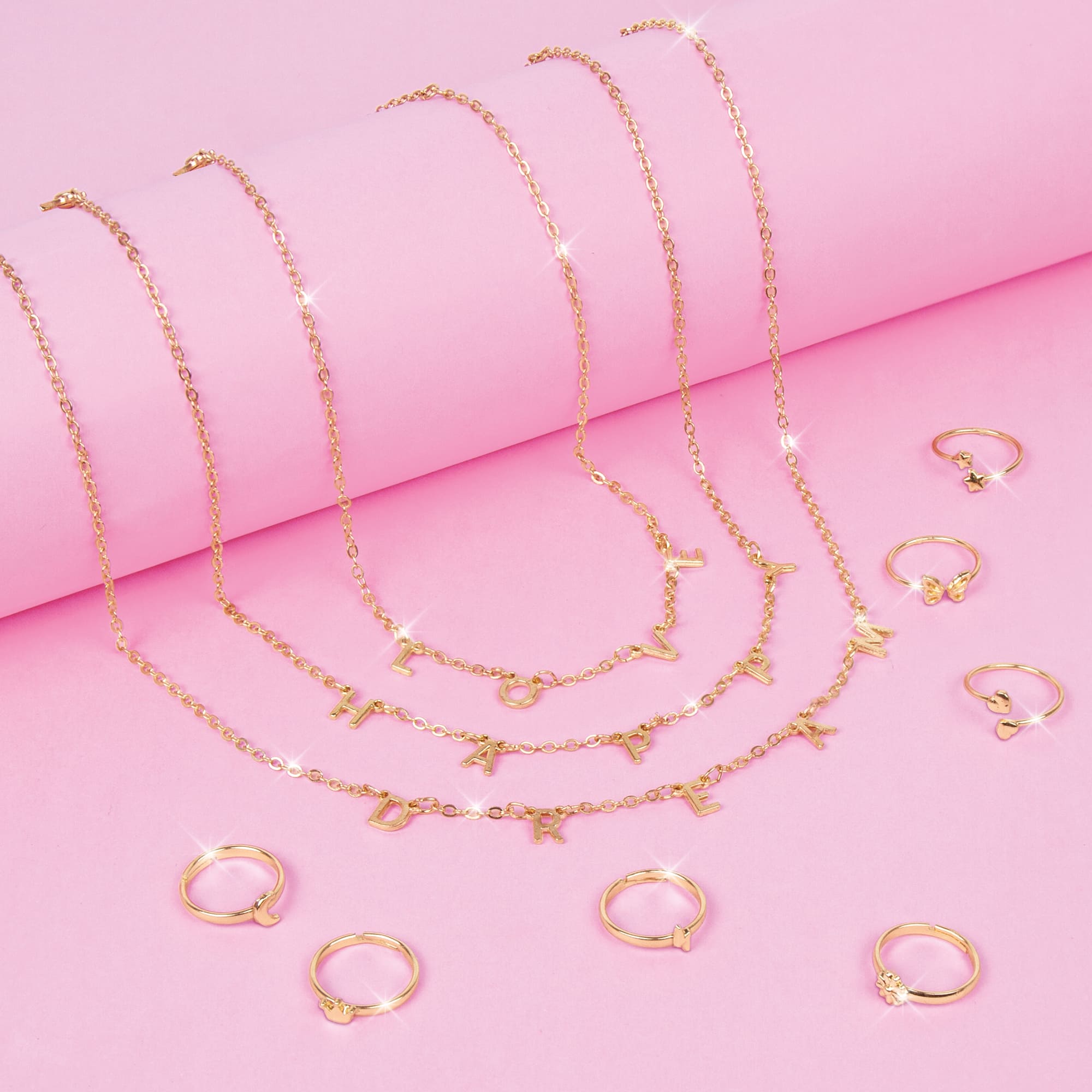 Make It Real™ 3C4G Happy Thoughts Necklace & Ring Set